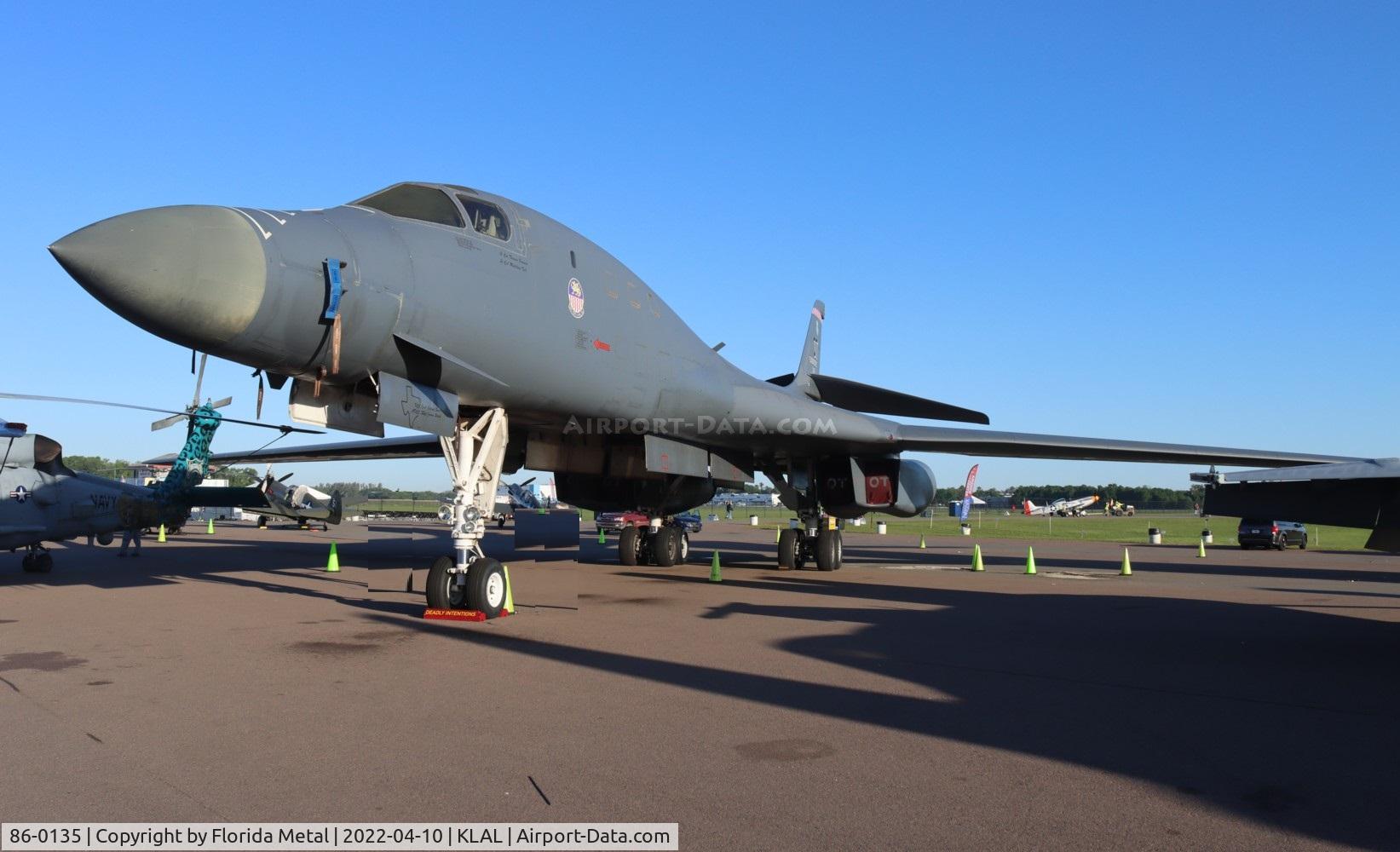 86-0135, 1986 Rockwell B-1B Lancer C/N 95, Sun N Fun 2022