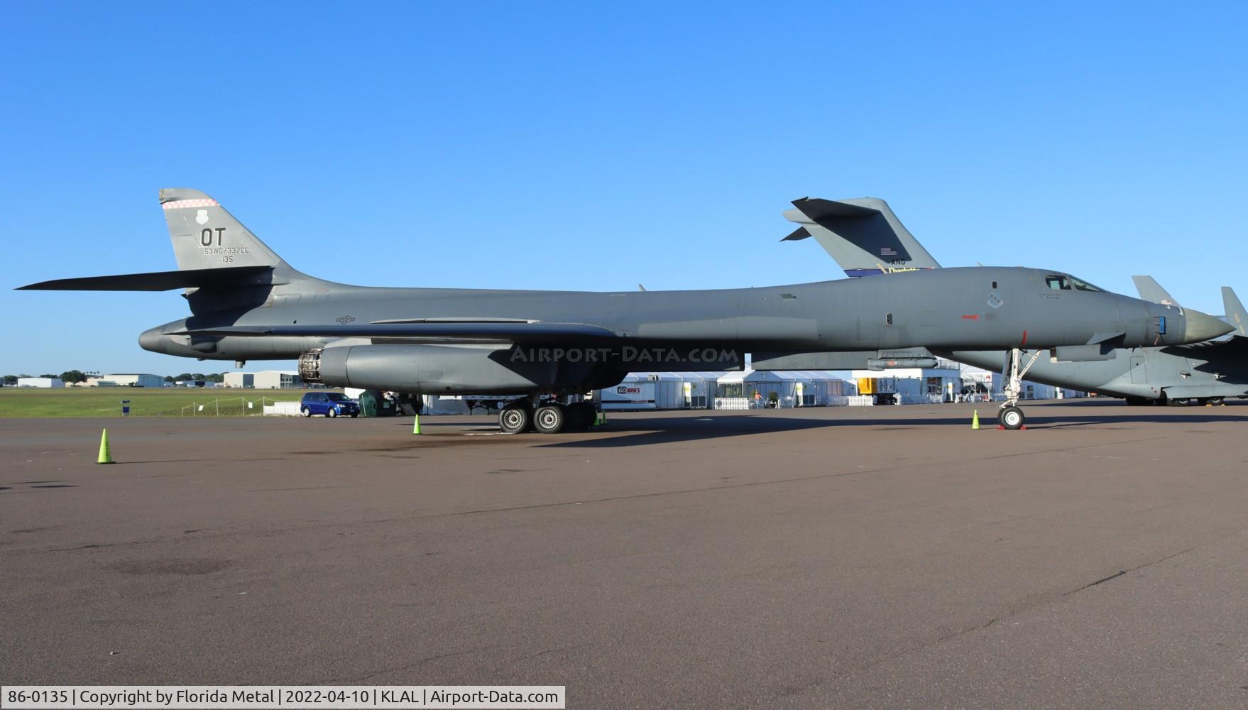 86-0135, 1986 Rockwell B-1B Lancer C/N 95, Sun N Fun 2022