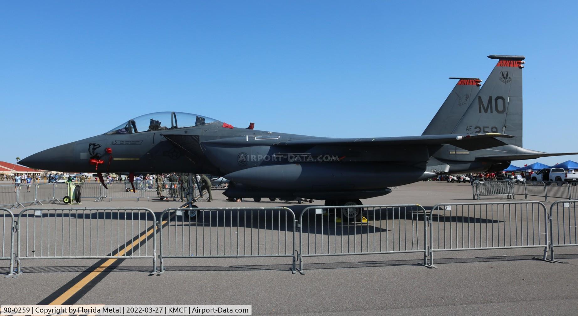 90-0259, 1990 McDonnell Douglas F-15E Strike Eagle C/N 1199/E161, MacDill Airfest 2022