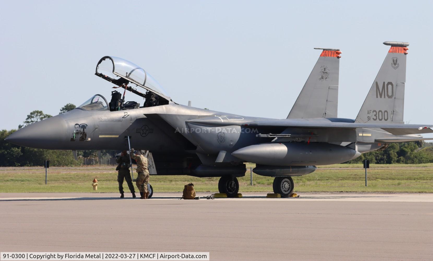 91-0300, 1991 McDonnell Douglas F-15E Strike Eagle C/N 1207/E165, MacDill Airfest 2022