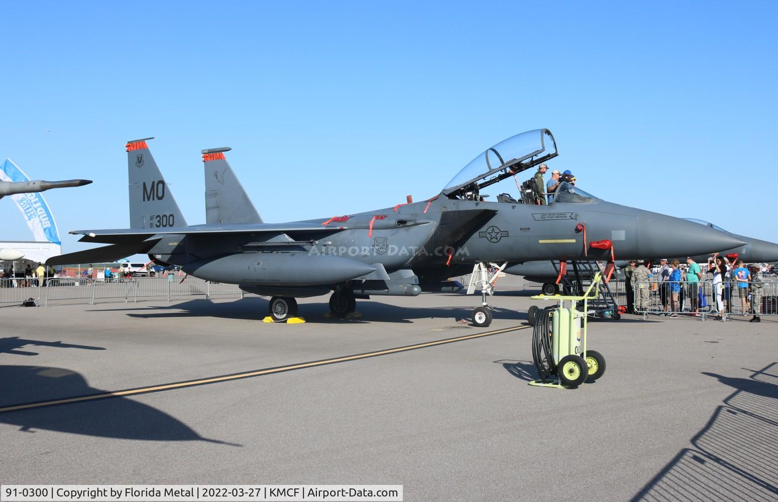 91-0300, 1991 McDonnell Douglas F-15E Strike Eagle C/N 1207/E165, MacDill Airfest 2022