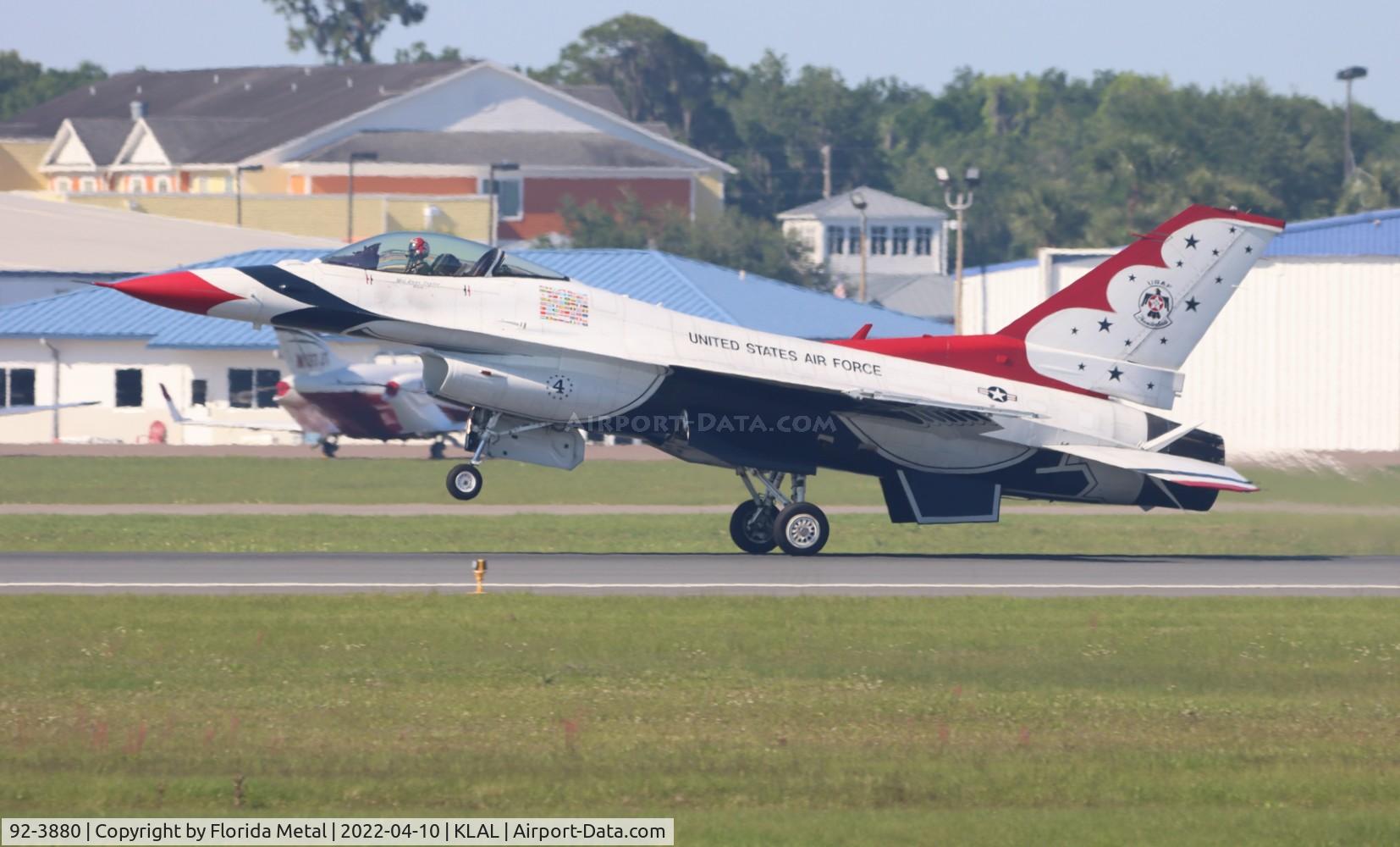 92-3880, 1992 General Dynamics F-16CJ Fighting Falcon C/N CC-122, Sun N Fun 2022