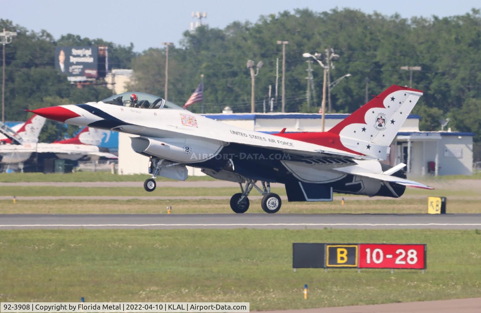 92-3908, 1992 General Dynamics F-16CM Fighting Falcon C/N CC-150, Sun N Fun 2022