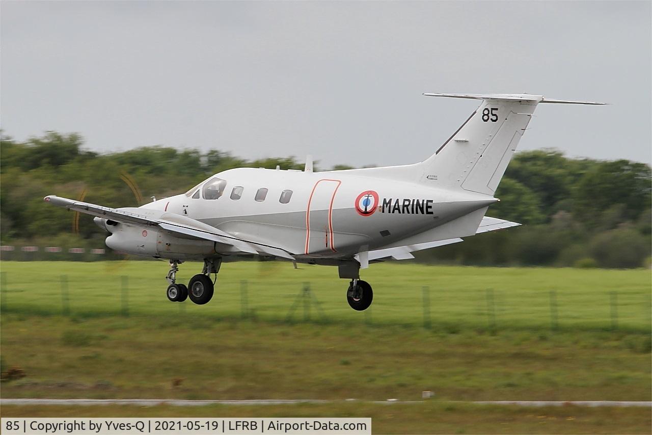 85, Embraer EMB-121AN Xingu C/N 121085, Embraer EMB-121AN Xingu, Landing rwy 25L, Brest-Bretagne airport (LFRB-BES)