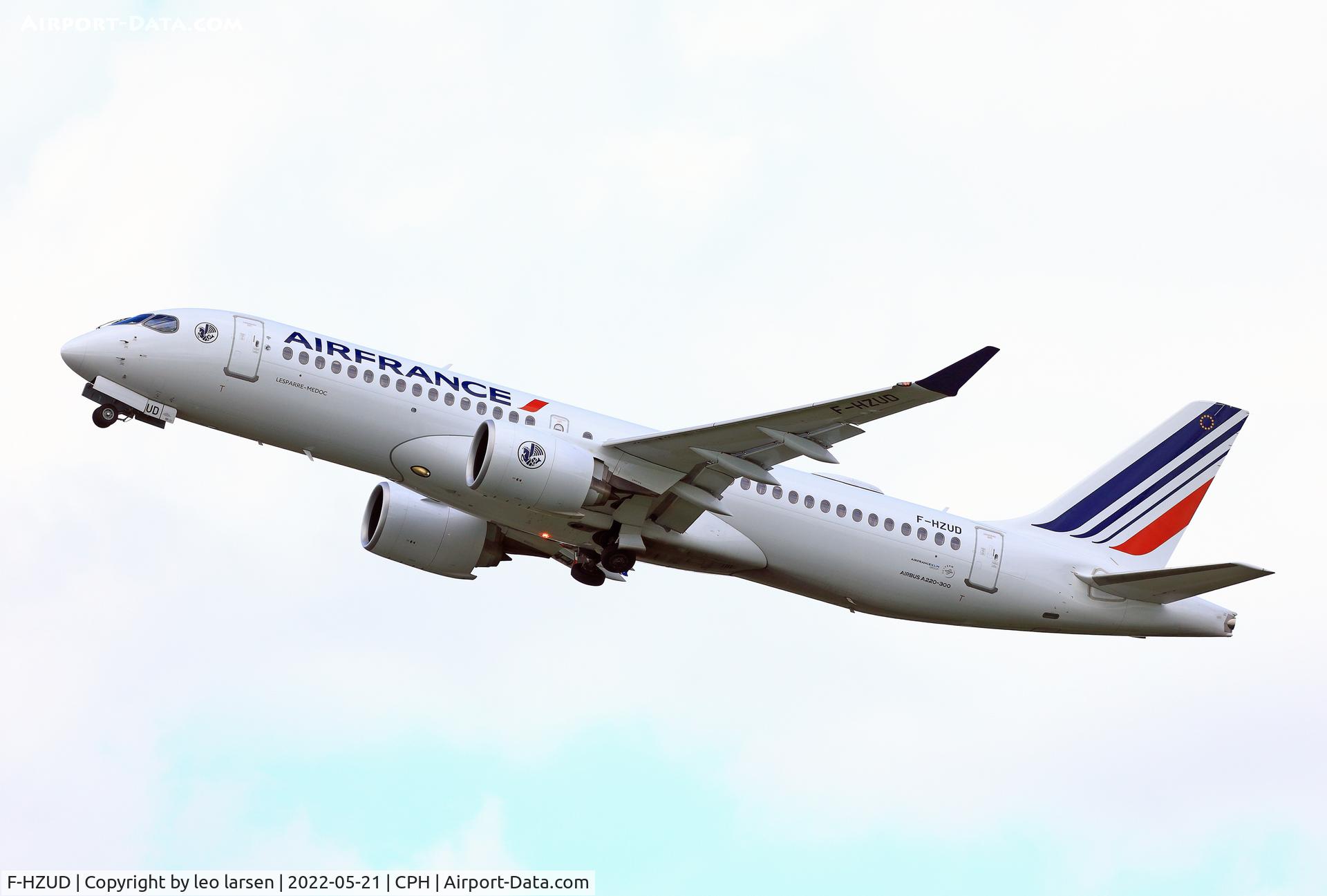 F-HZUD, 2021 Airbus A220-300 C/N 55141, Copenhagen 21.5.2022