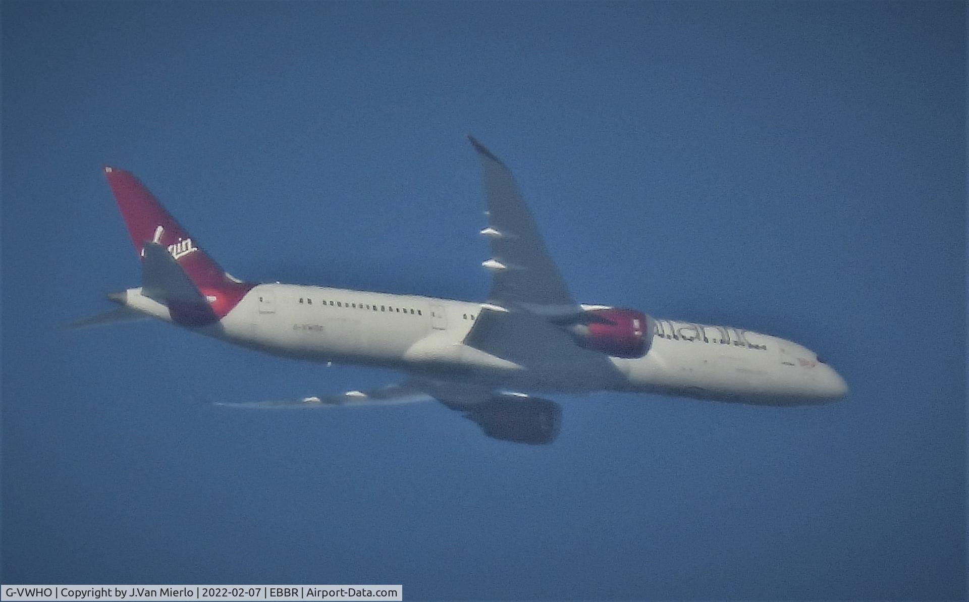 G-VWHO, 2015 Boeing 787-9 Dreamliner Dreamliner C/N 37971, Approaching Brussels N of Ghent