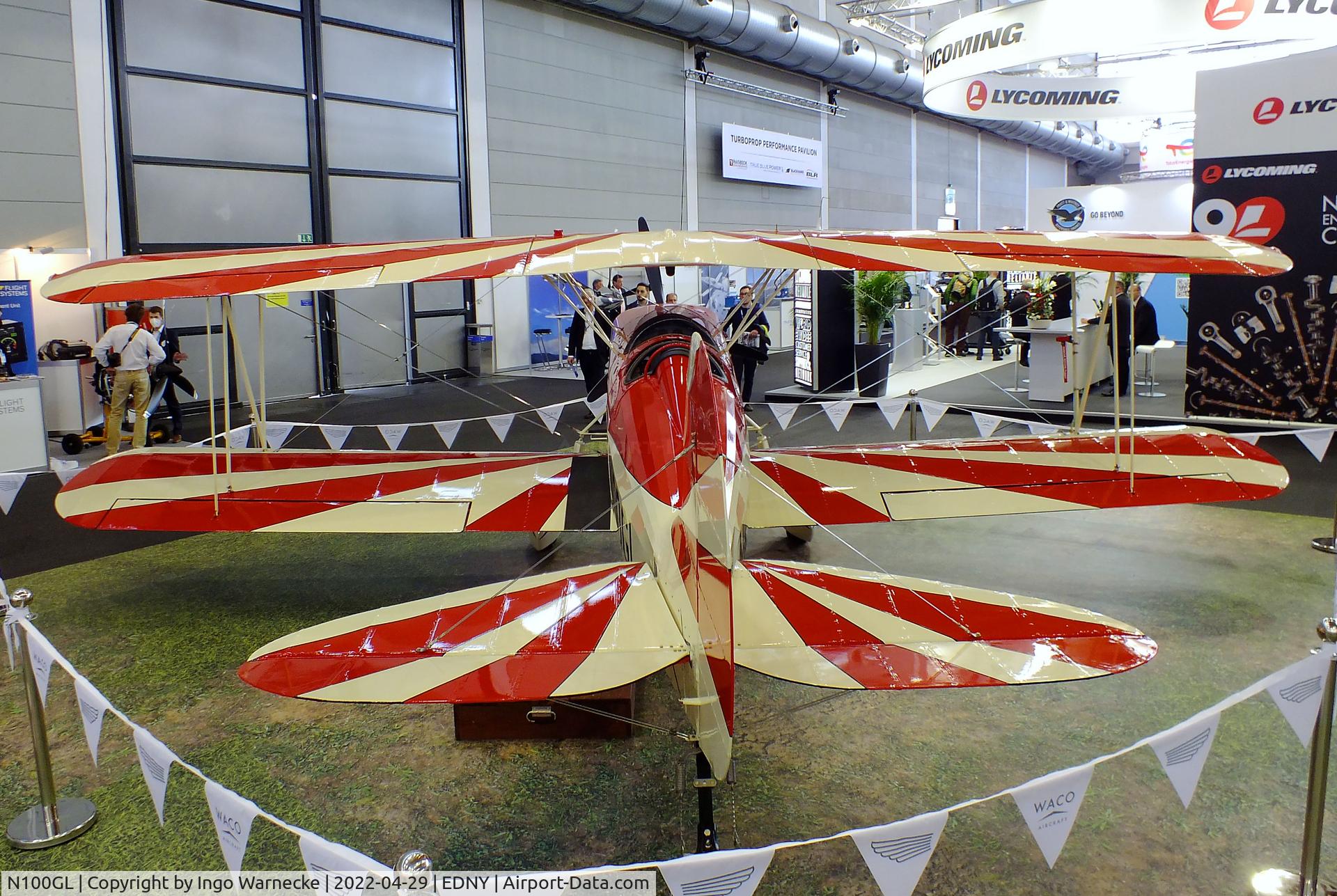 N100GL, 2021 Waco Classic Aircraft 2T-1A-2 C/N 1215, Waco Classic Aircraft Great Lakes 2T-1A-2 Sport Trainer at the AERO 2022, Friedrichshafen