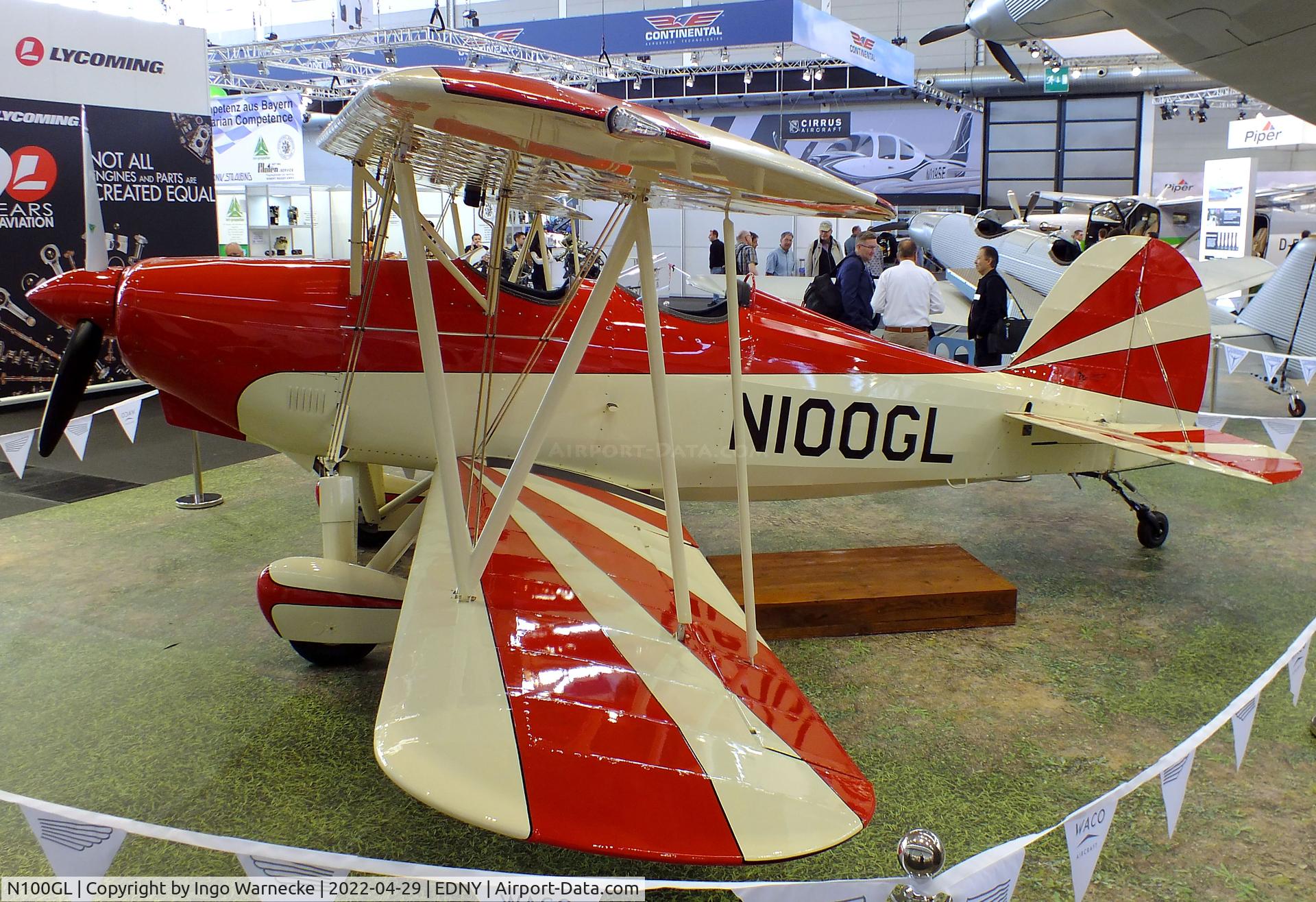N100GL, 2021 Waco Classic Aircraft 2T-1A-2 C/N 1215, Waco Classic Aircraft Great Lakes 2T-1A-2 Sport Trainer at the AERO 2022, Friedrichshafen