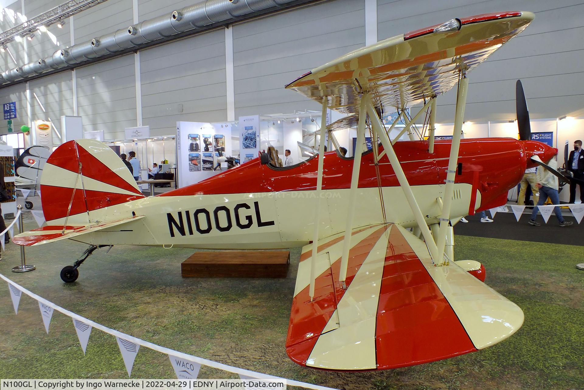N100GL, 2021 Waco Classic Aircraft 2T-1A-2 C/N 1215, Waco Classic Aircraft Great Lakes 2T-1A-2 Sport Trainer at the AERO 2022, Friedrichshafen