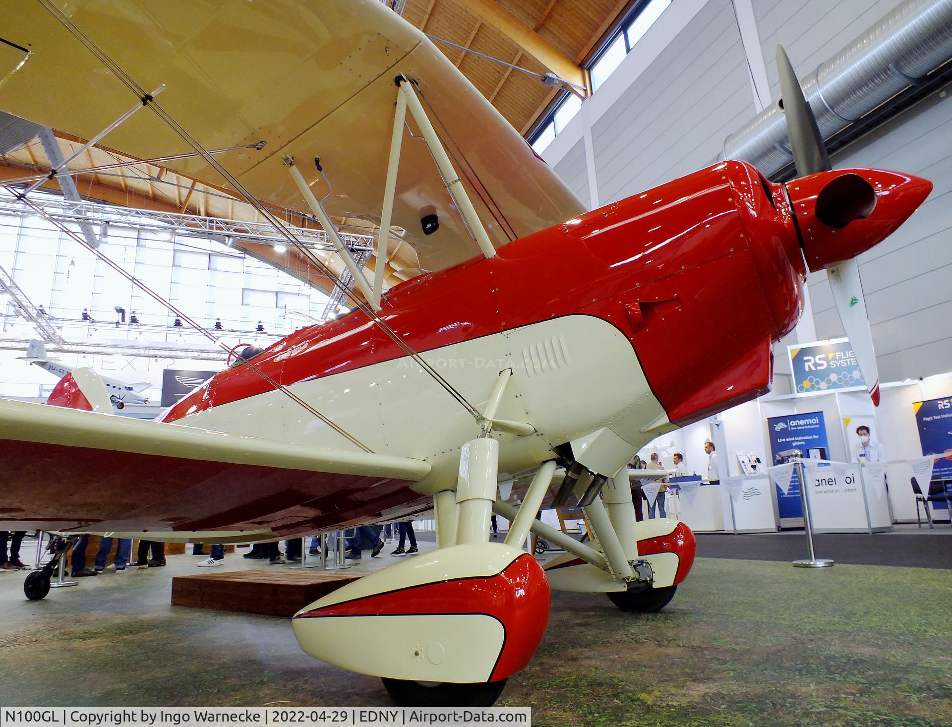 N100GL, 2021 Waco Classic Aircraft 2T-1A-2 C/N 1215, Waco Classic Aircraft Great Lakes 2T-1A-2 Sport Trainer at the AERO 2022, Friedrichshafen