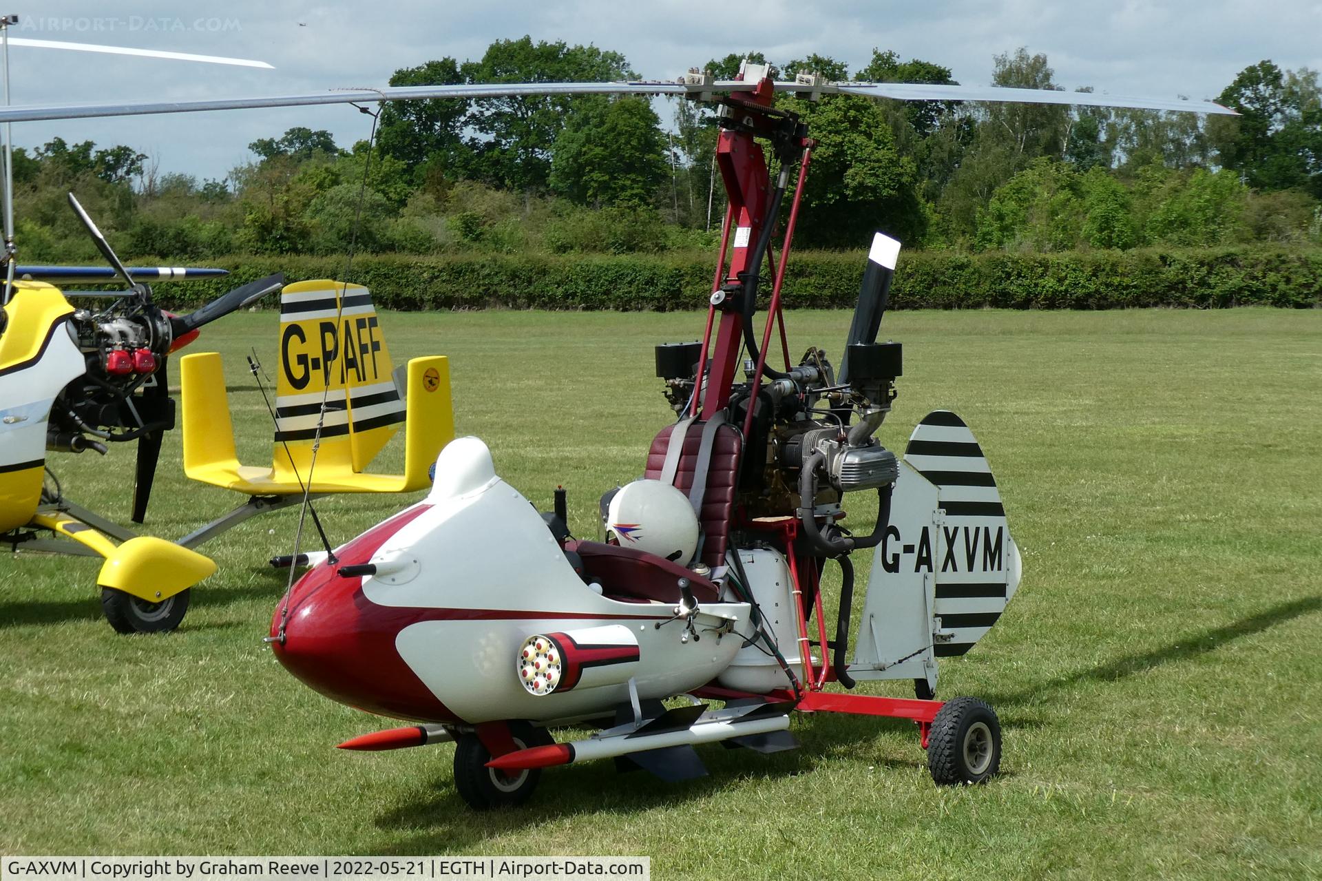 G-AXVM, 1970 Campbell Cricket C/N CA-329, Parked at Old Warden.