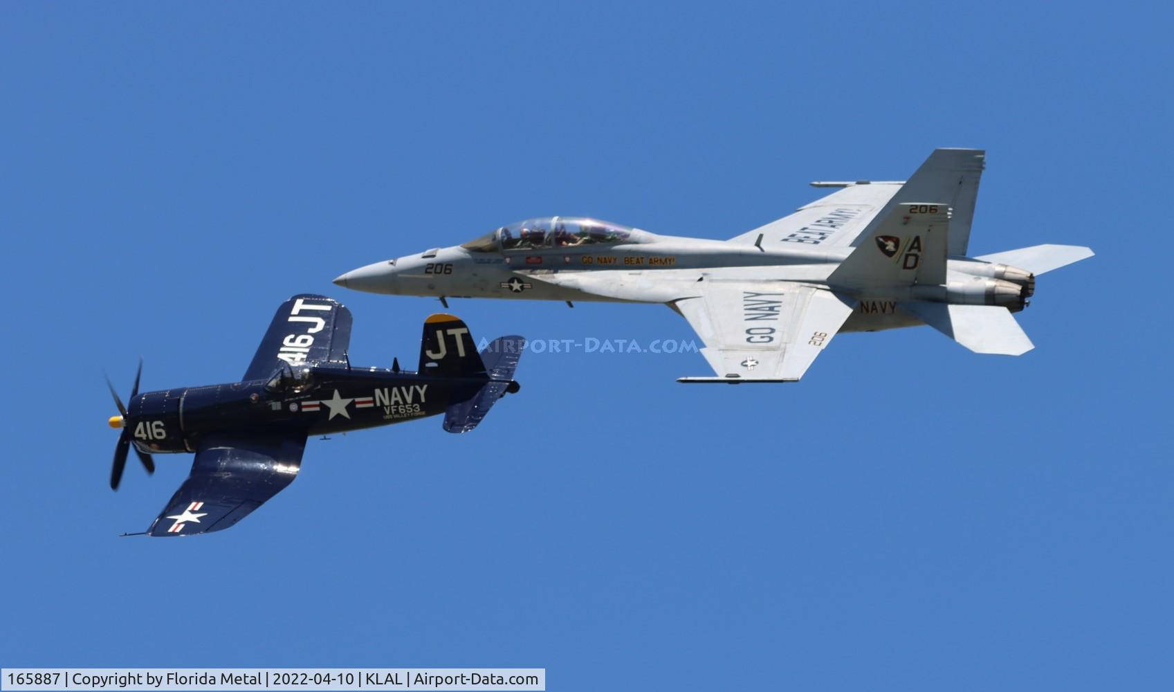 165887, Boeing F/A-18F Super Hornet C/N F047, Sun N Fun 2022