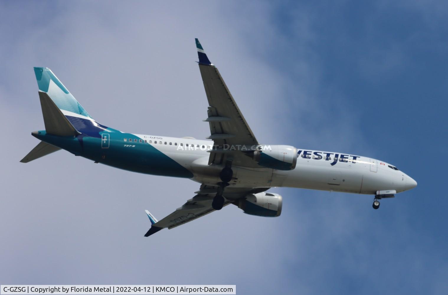 C-GZSG, 2018 Boeing 737-8 MAX C/N 60516, MCO 2022