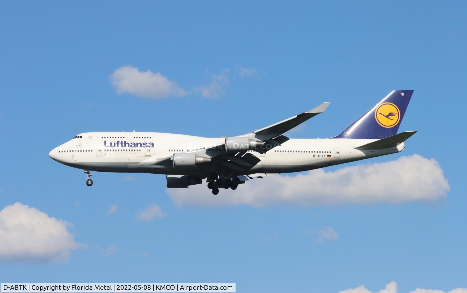 D-ABTK, 2001 Boeing 747-430 C/N 29871, MCO 2022