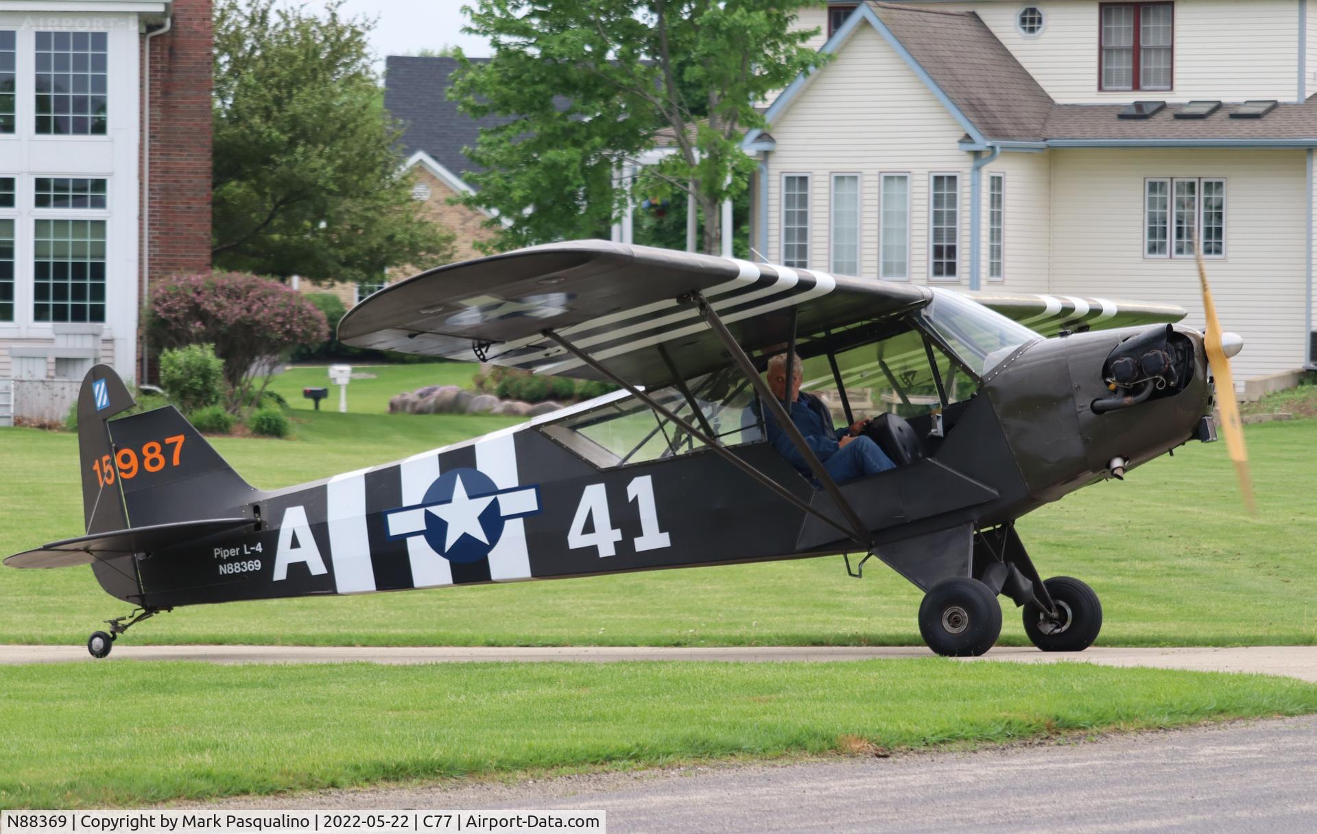 N88369, 1946 Piper J3C-65 Cub C/N 15987, Piper J3C-65