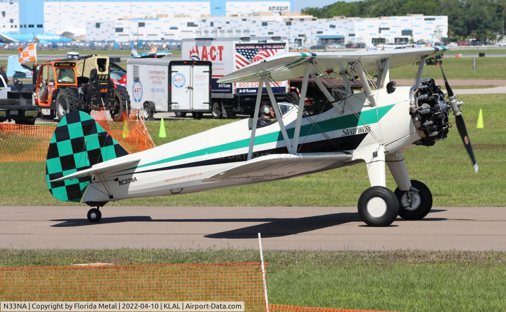 N33NA, 1941 Boeing A75N1(PT-17) C/N 75-2290, Sun N Fun 2022