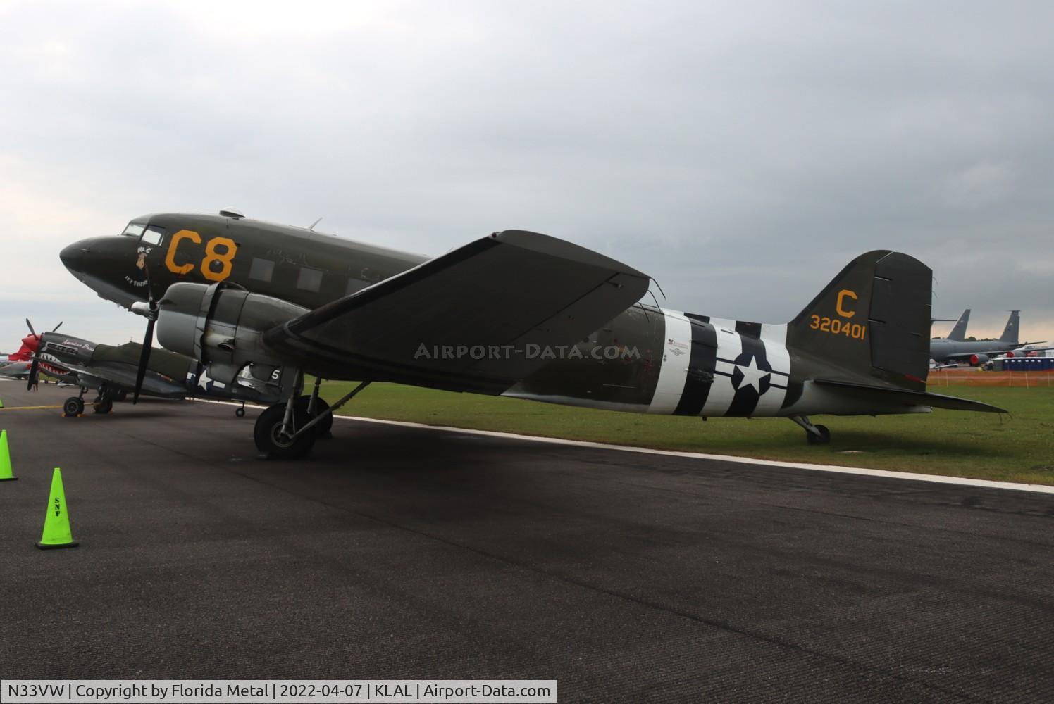 N33VW, 1943 Douglas DC3C-S1C3G (C-47A) C/N 20401, Sun N Fun 2022