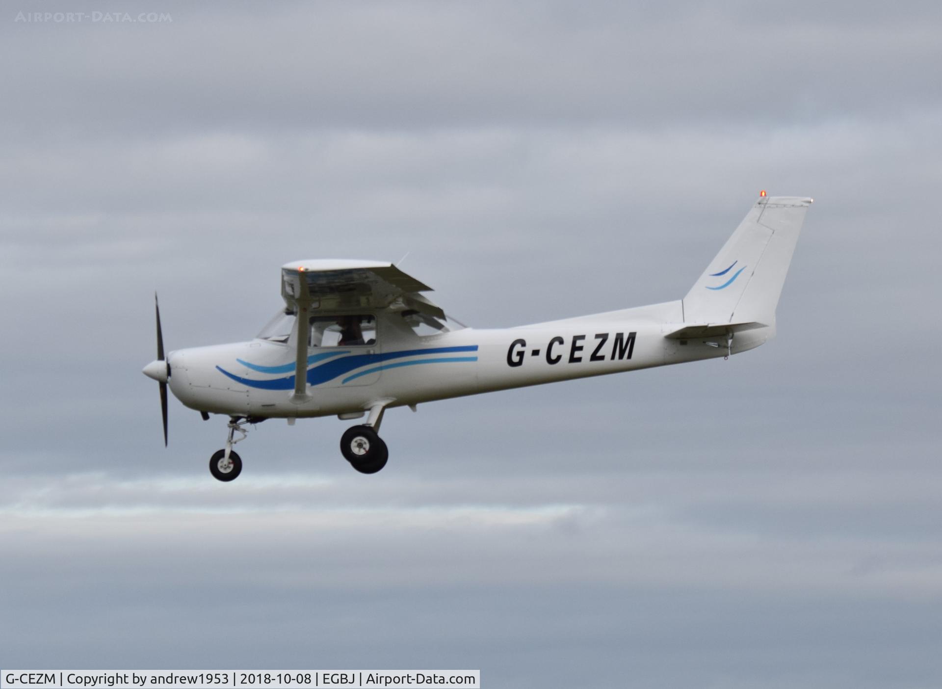 G-CEZM, 1981 Cessna 152 C/N 15285179, G-CEZM at Gloucestershire Airport.