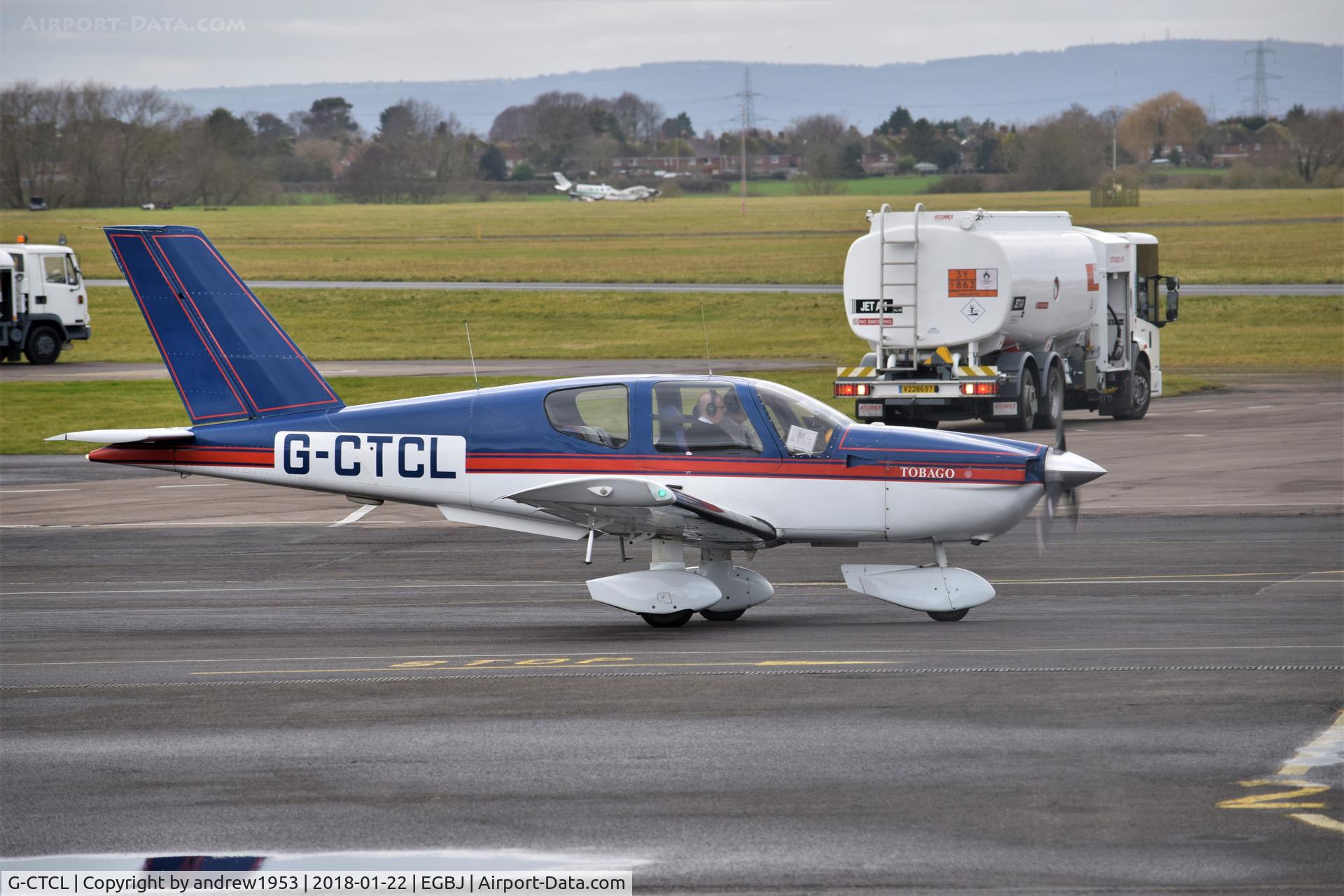 G-CTCL, 1990 Socata TB-10 Tobago C/N 1107, G-CTCL at Gloucestershire Airport.