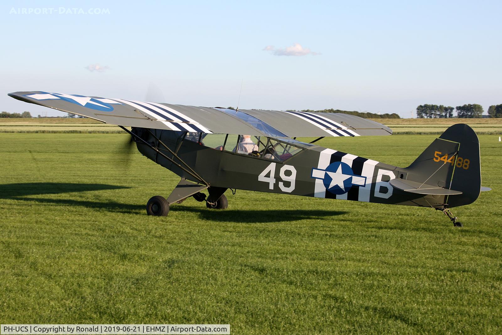 PH-UCS, 1945 Piper L-4J Grasshopper (J3C-65D) C/N 13228, at ehmz