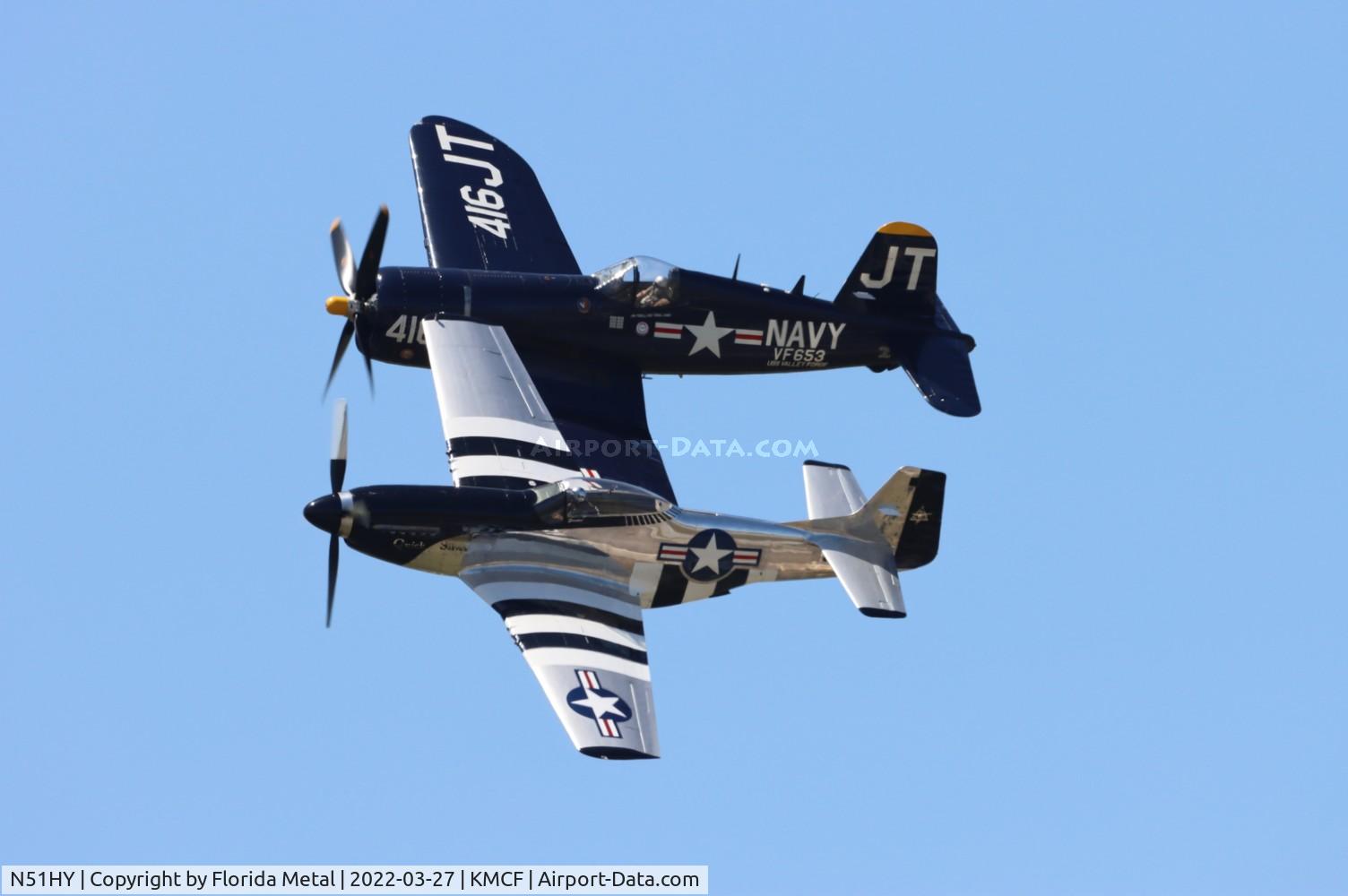 N51HY, 1944 North American P-51D Mustang C/N 124-48192, MacDill Airfest 2022