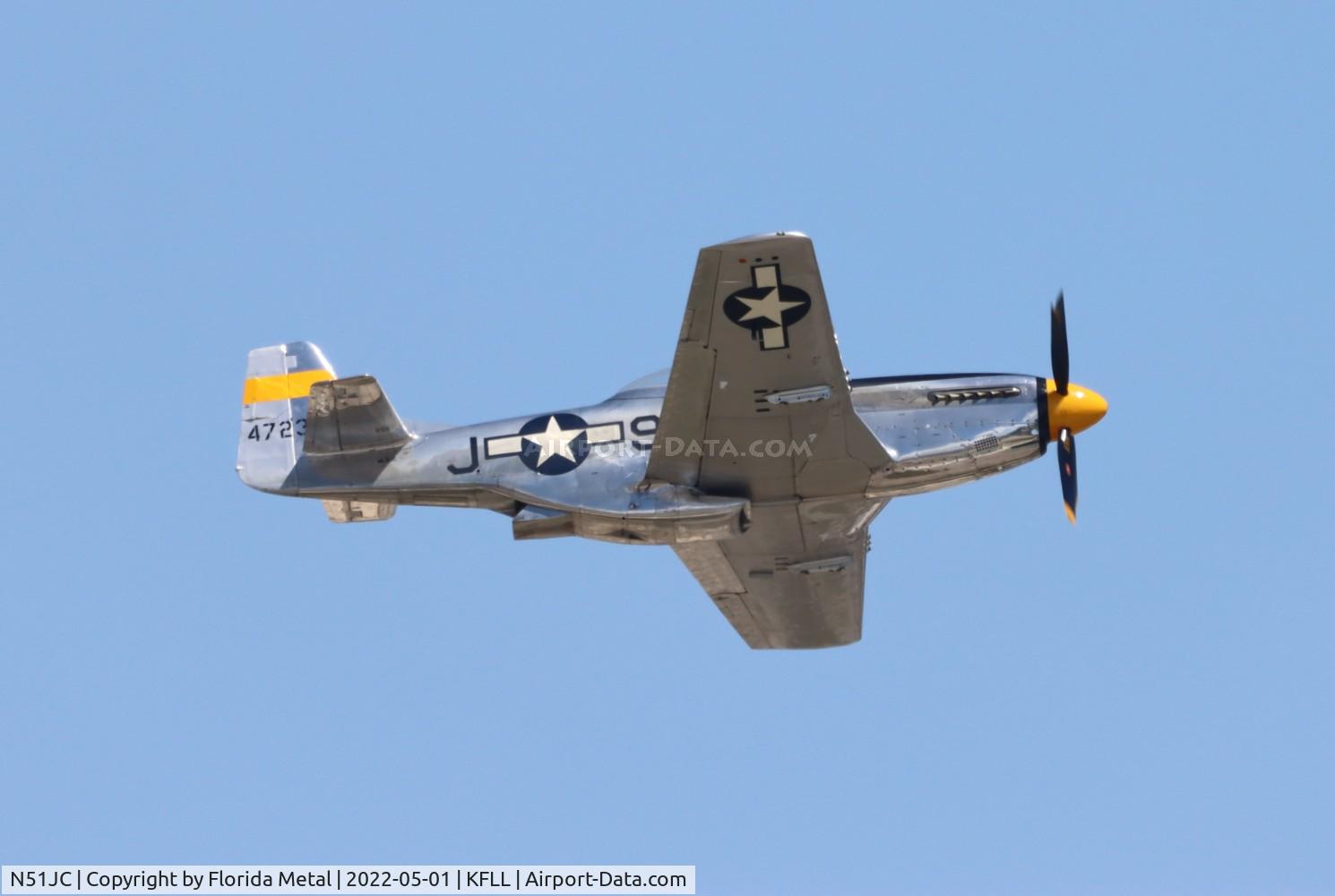 N51JC, 1944 North American P-51D Mustang C/N 122-38798, FLL 2022