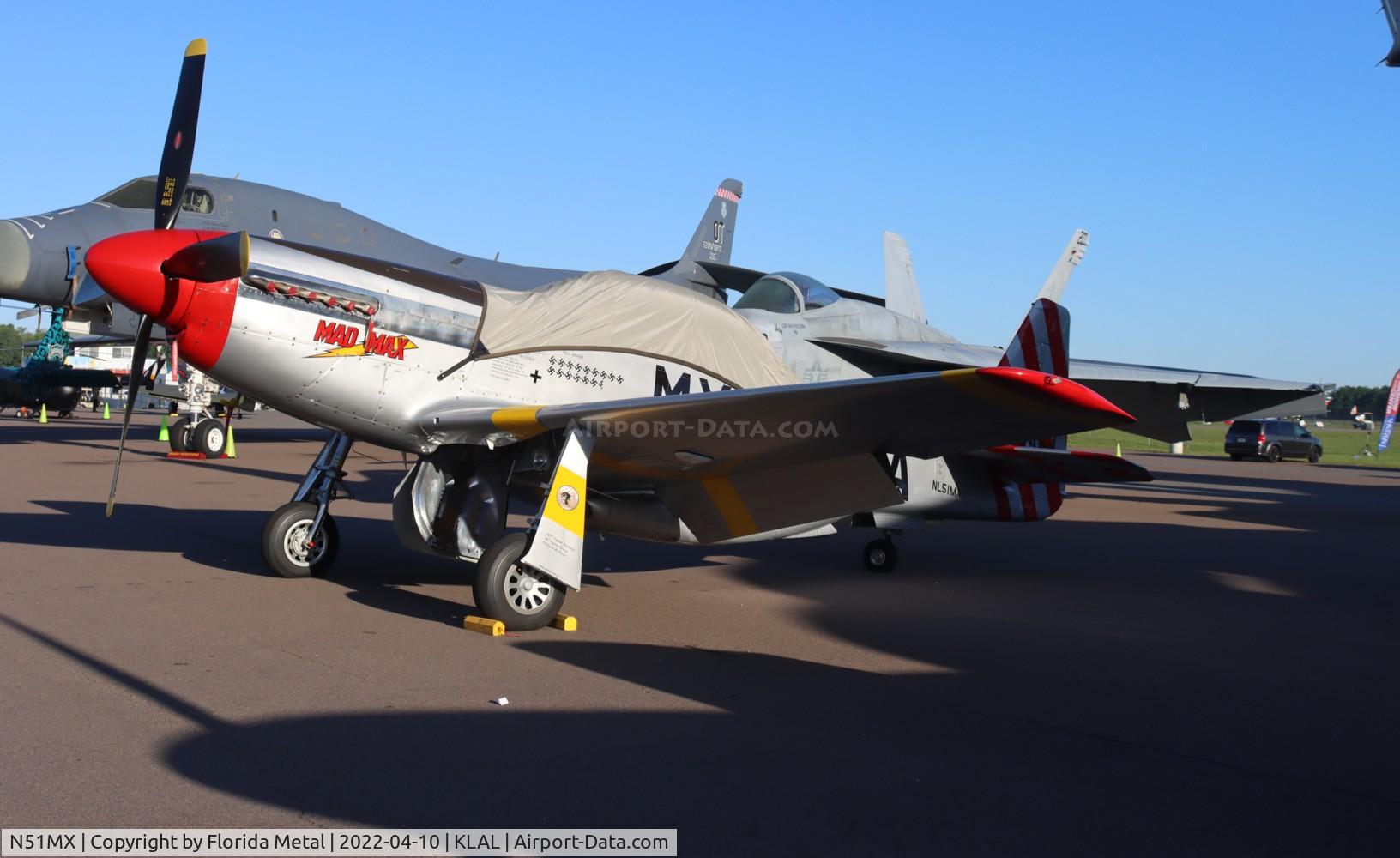 N51MX, 1944 North American F-51D Mustang C/N 45-11559, Sun N Fun 2022