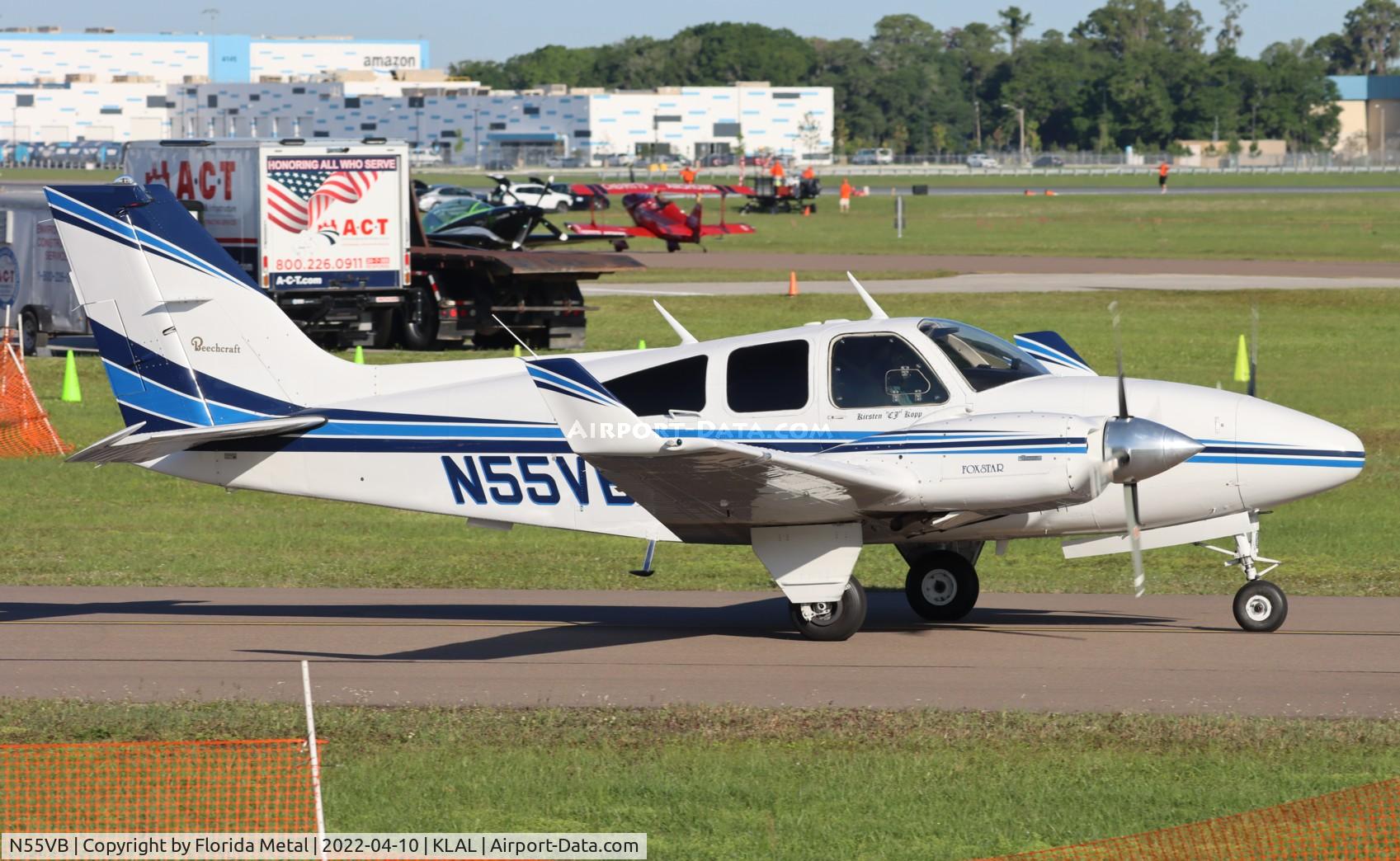 N55VB, 1975 Beech E-55 Baron C/N TE-1072, Sun N fun 2022