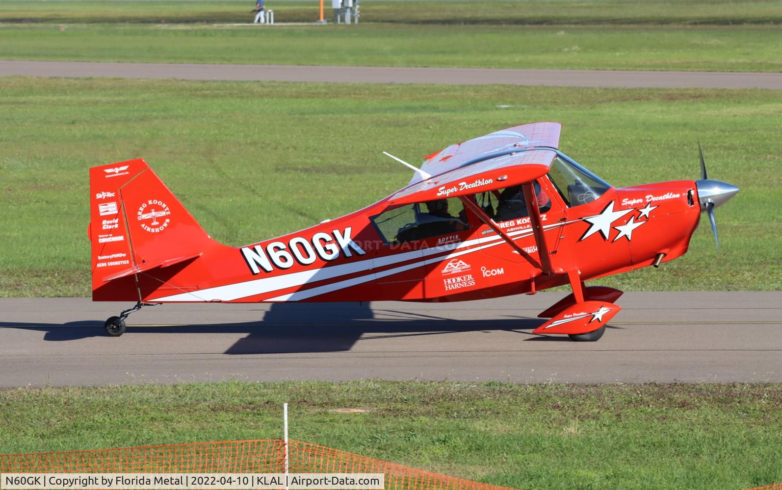 N60GK, 2013 American Champion 8KCAB Decathlon C/N 1131-2013, Sun N fun 2022