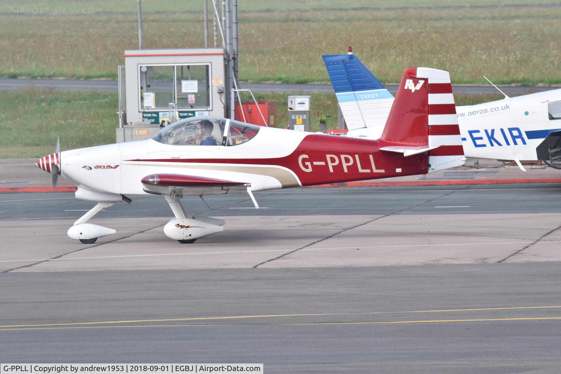 G-PPLL, 2007 Vans RV-7A C/N PFA 323-14240, G-PPLL at Gloucestershire Airport.