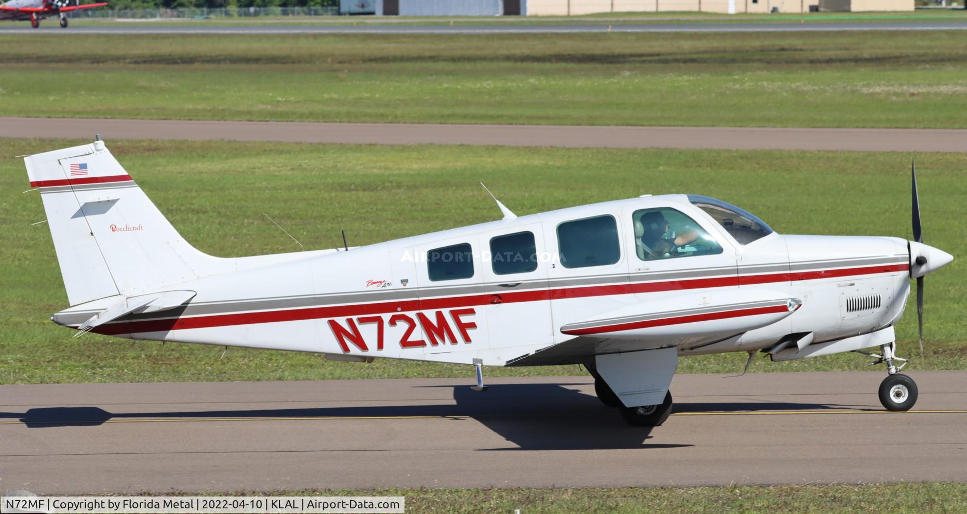 N72MF, 1984 Beech A36 Bonanza 36 C/N E-2191, Sun N fun 2022