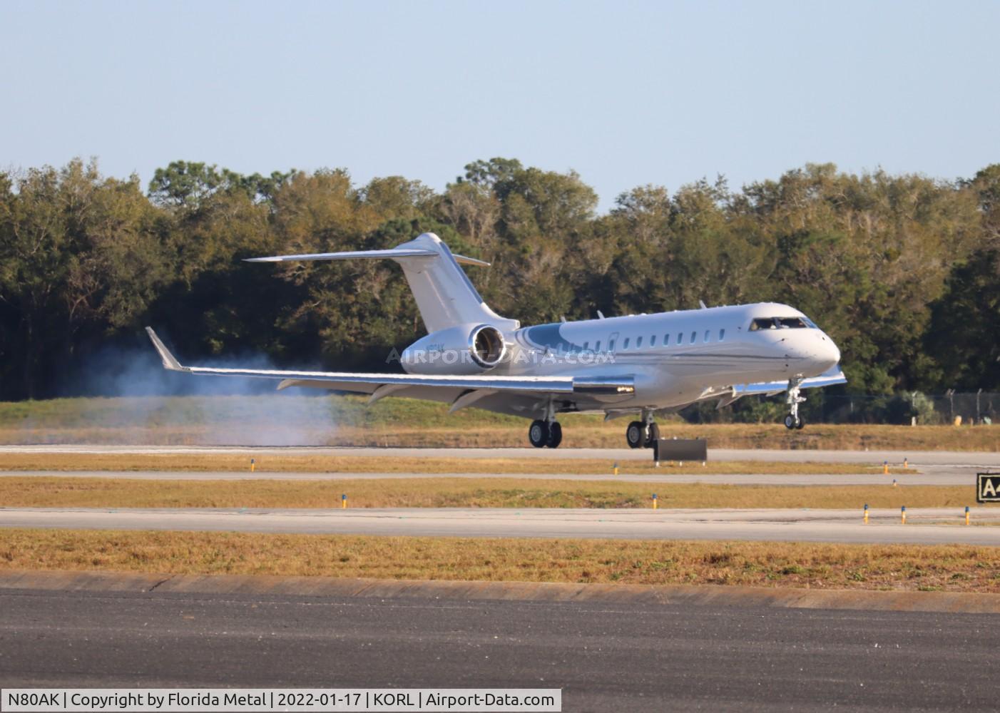 N80AK, 2007 Bombardier BD-700-1A10 Global Express C/N 9231, ORL 2022