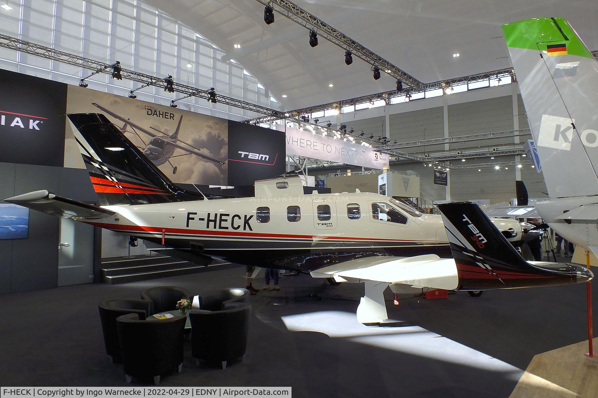 F-HECK, 2020 Daher TBM-940 C/N 1320, Daher-Socata TBM-940 at the AERO 2022, Friedrichshafen