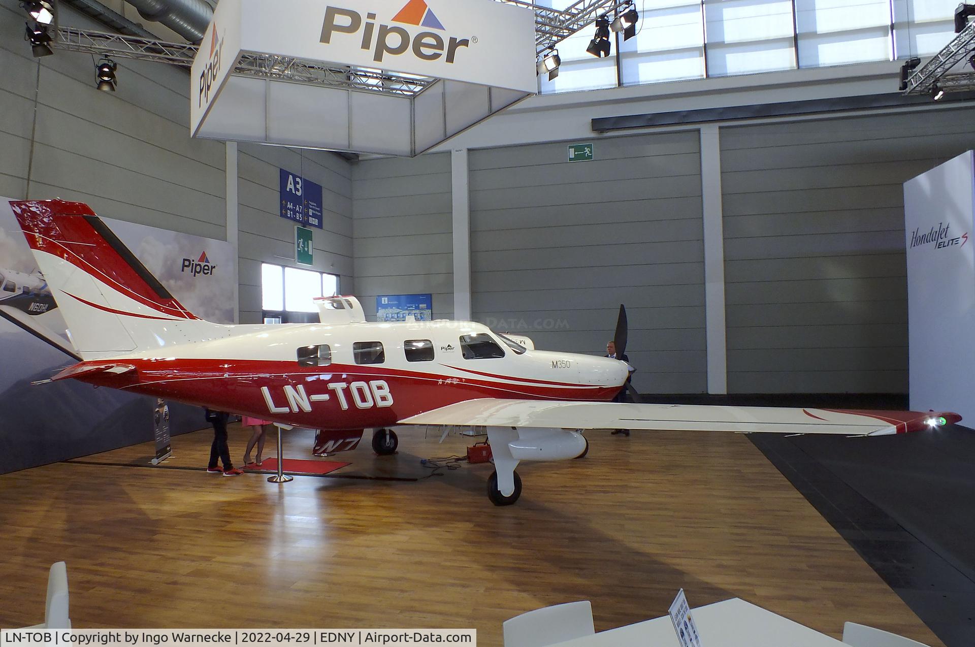 LN-TOB, 2021 Piper PA-46-350P Malibu Mirage Malibu Mirage C/N 4636780, Piper PA-46-350P Malibu Mirage at the AERO 2022, Friedrichshafen