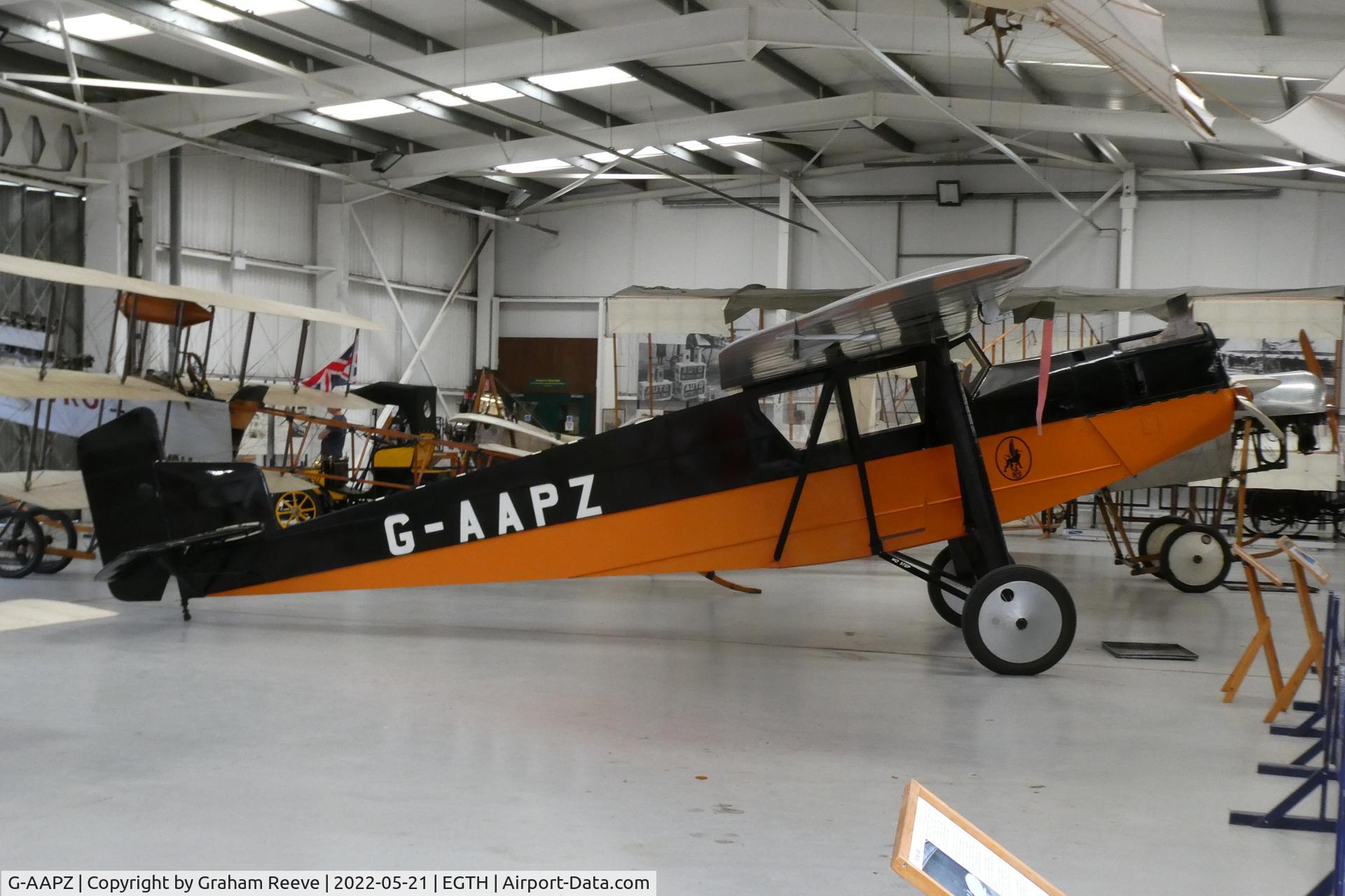G-AAPZ, 1930 Desoutter MKI C/N D.25, On display at the Shuttleworth Collection, Old Warden.