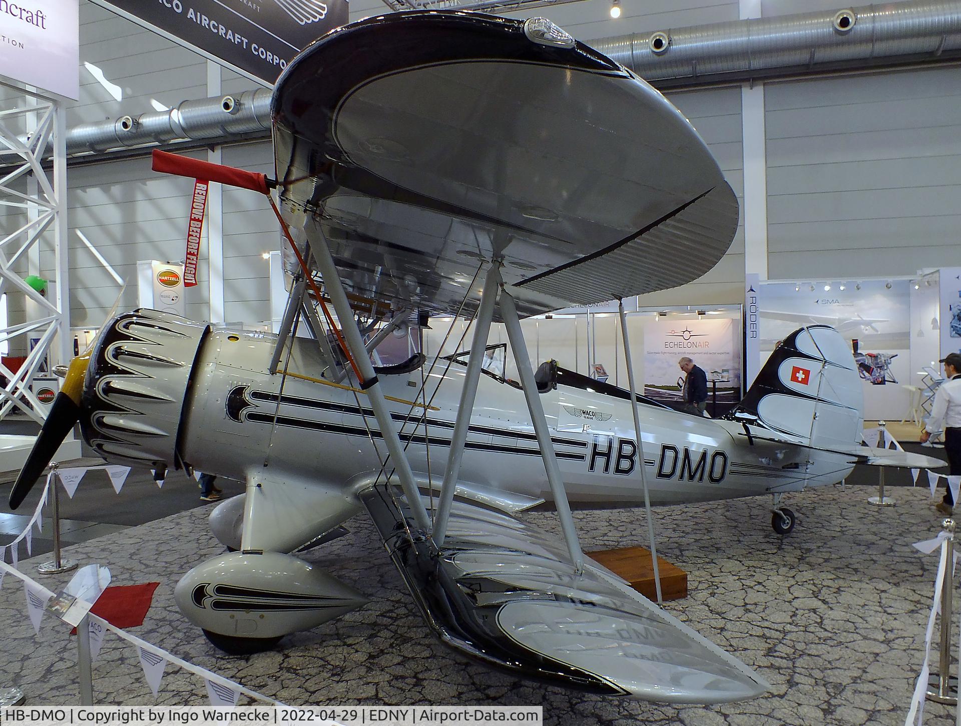 HB-DMO, Waco YMF-5C C/N F5C-8-153, Waco YMF-5C Classic at the AERO 2022, Friedrichshafen