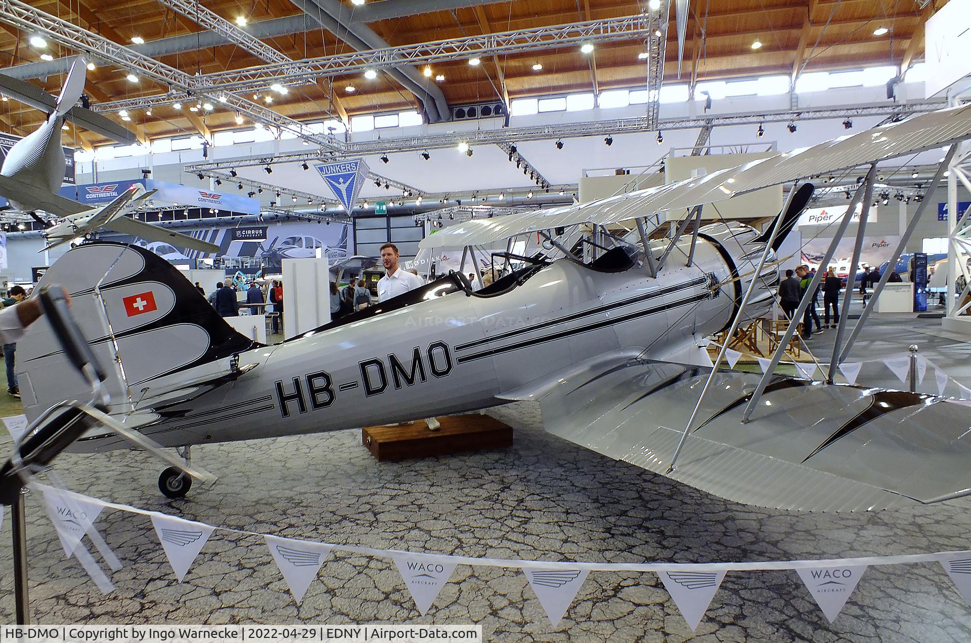 HB-DMO, Waco YMF-5C C/N F5C-8-153, Waco YMF-5C Classic at the AERO 2022, Friedrichshafen