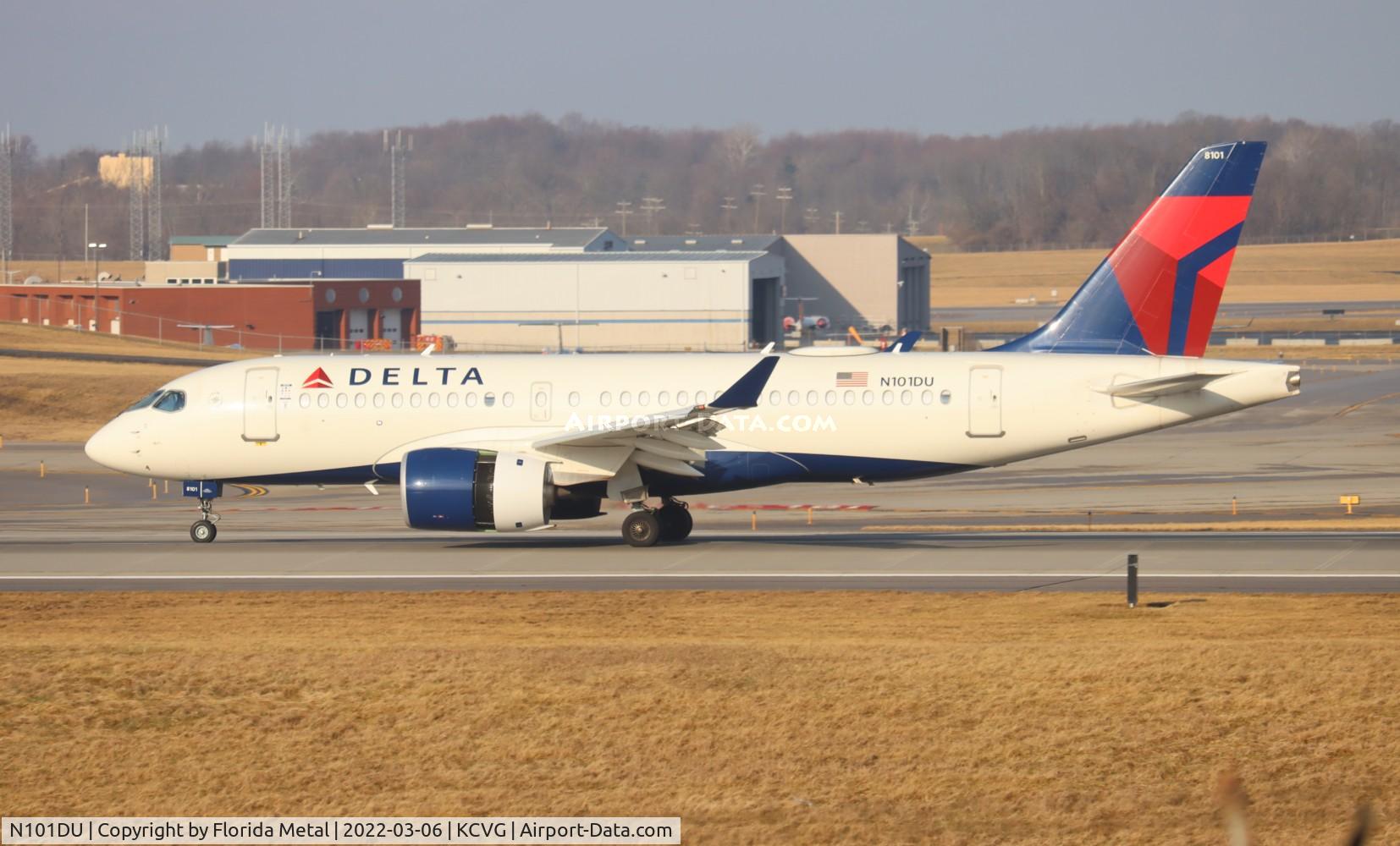 N101DU, 2018 Airbus A220-100 C/N 50020, CVG 2022