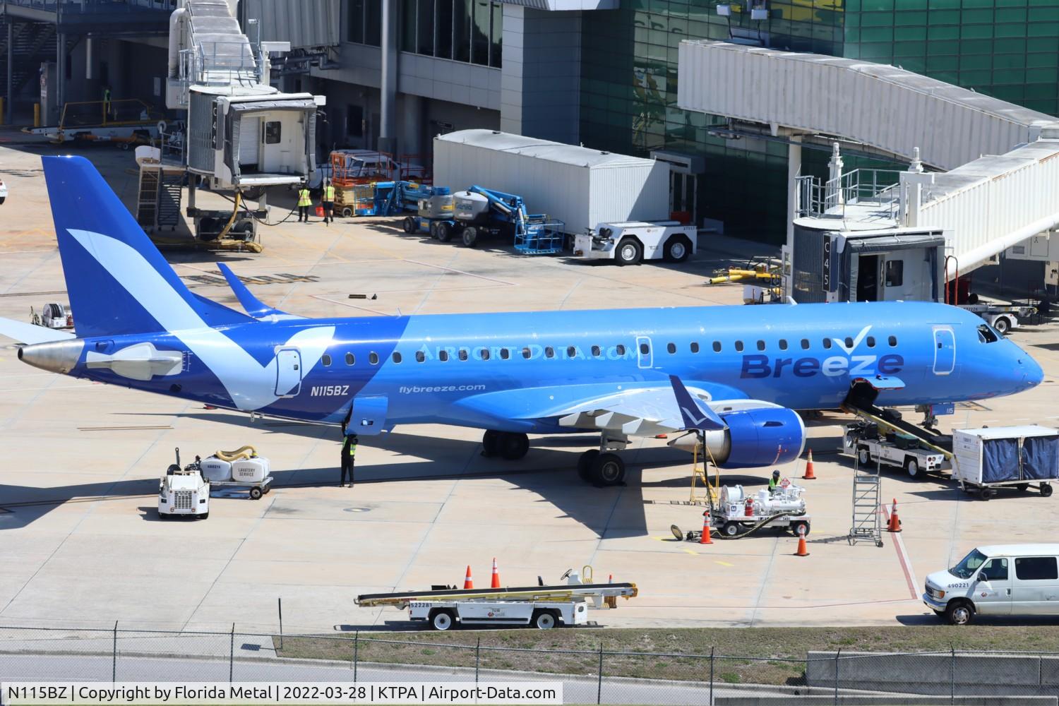 N115BZ, 2007 Embraer 190AR (ERJ-190-100IGW) C/N 19000096, Breeze