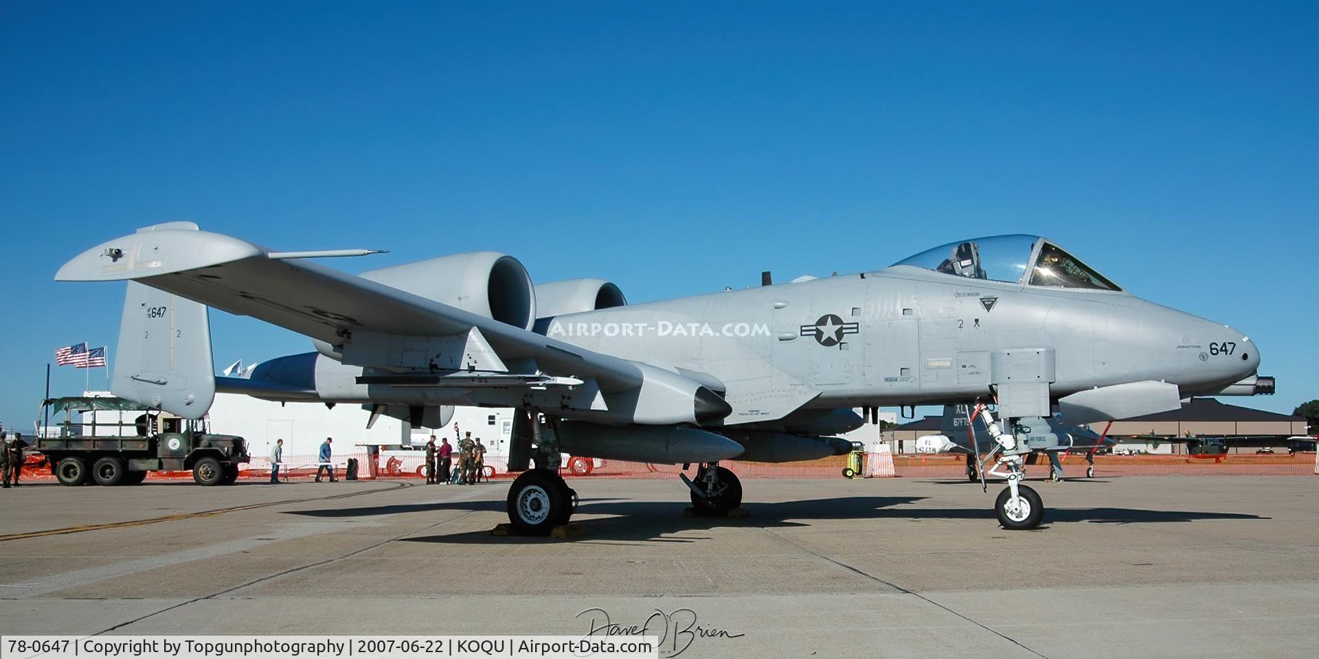 78-0647, 1978 Fairchild Republic A-10C Thunderbolt II C/N A10-0267, 104th FW getting ready to transition to the 104th FS