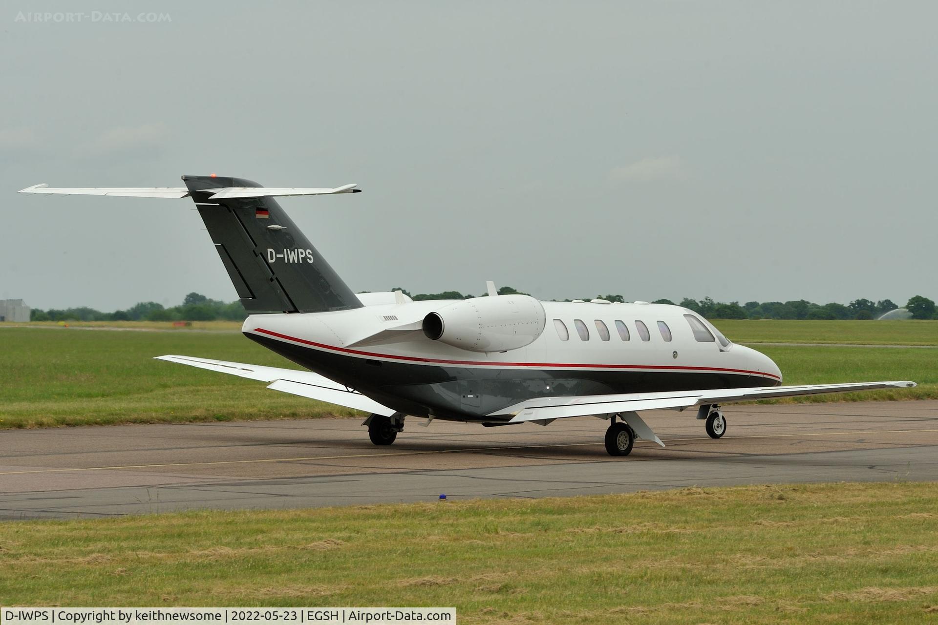 D-IWPS, 2006 Cessna 525 CitationJet CJ1+ C/N 525-0617, Leaving Norwich.
