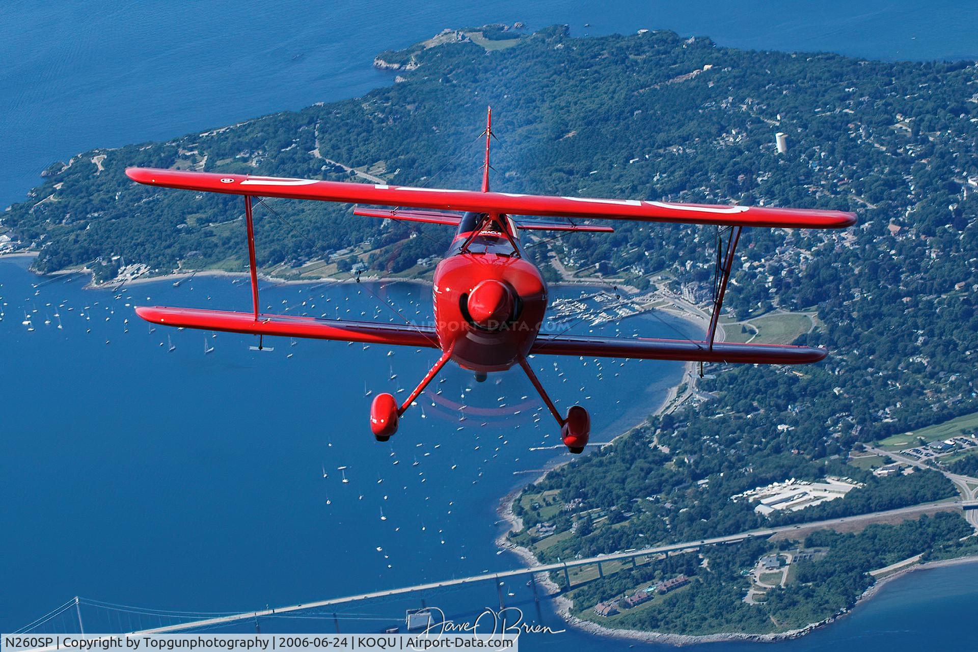 N260SP, 1981 Pitts S-2S Special C/N 1114C, Sean D Tucker over Narragansett Bay