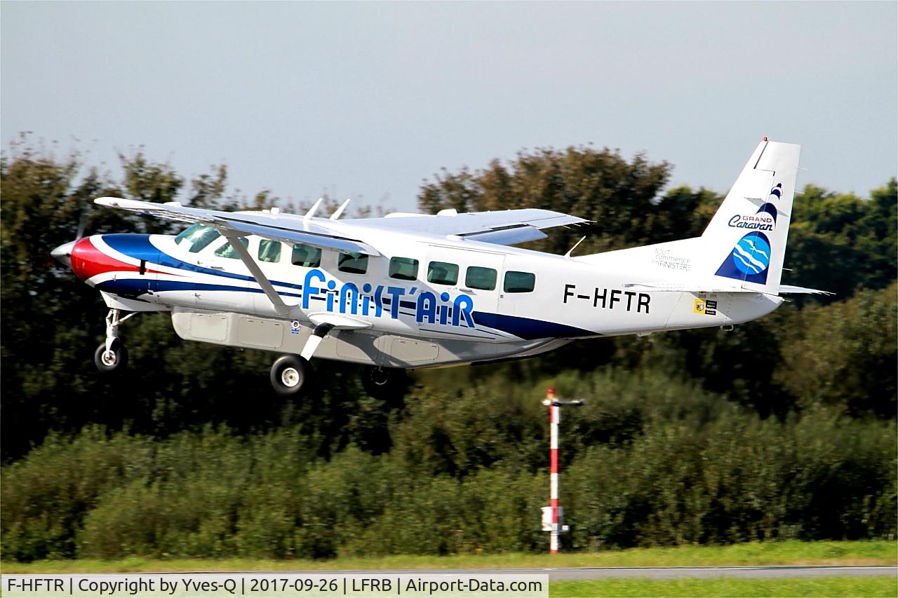 F-HFTR, 2008 Cessna 208B Grand Caravan C/N 208B-2041, Cessna 208B Grand Caravan, Take off rwy 25L, Brest-Bretagne Airport (LFRB-BES)