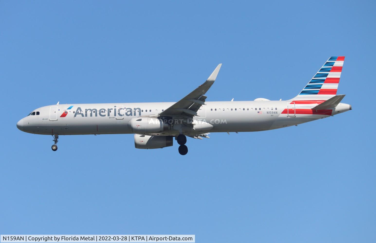 N159AN, 2016 Airbus A321-231 C/N 7034, TPA 2022