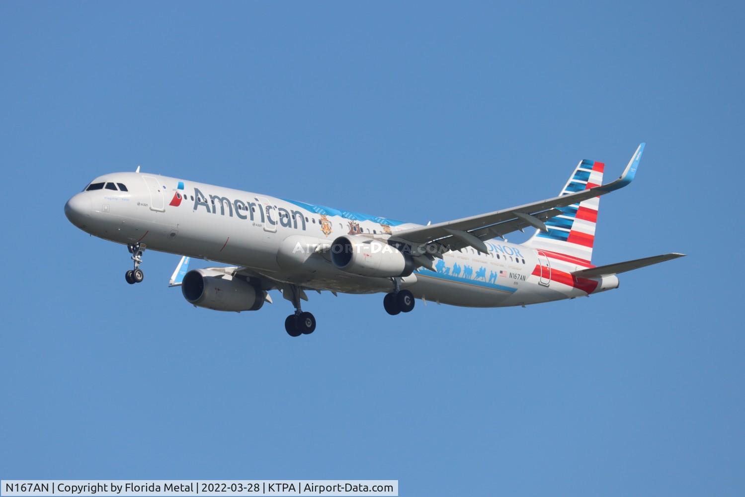 N167AN, 2016 Airbus A321-231 C/N 7013, Flagship Valor