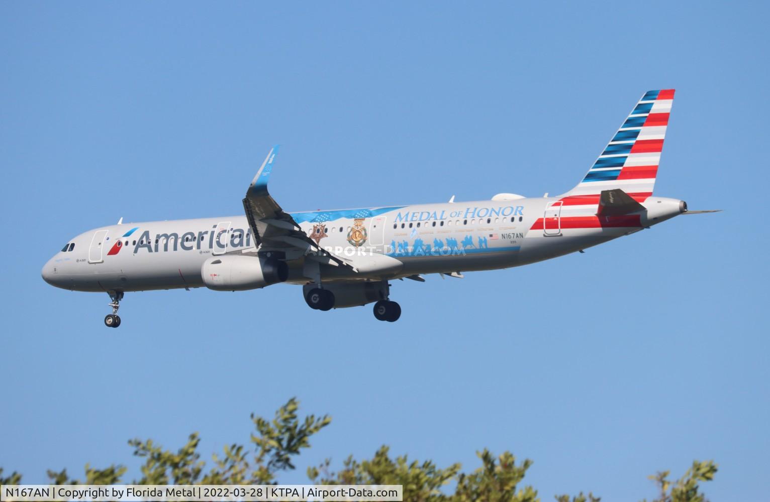 N167AN, 2016 Airbus A321-231 C/N 7013, TPA 2022