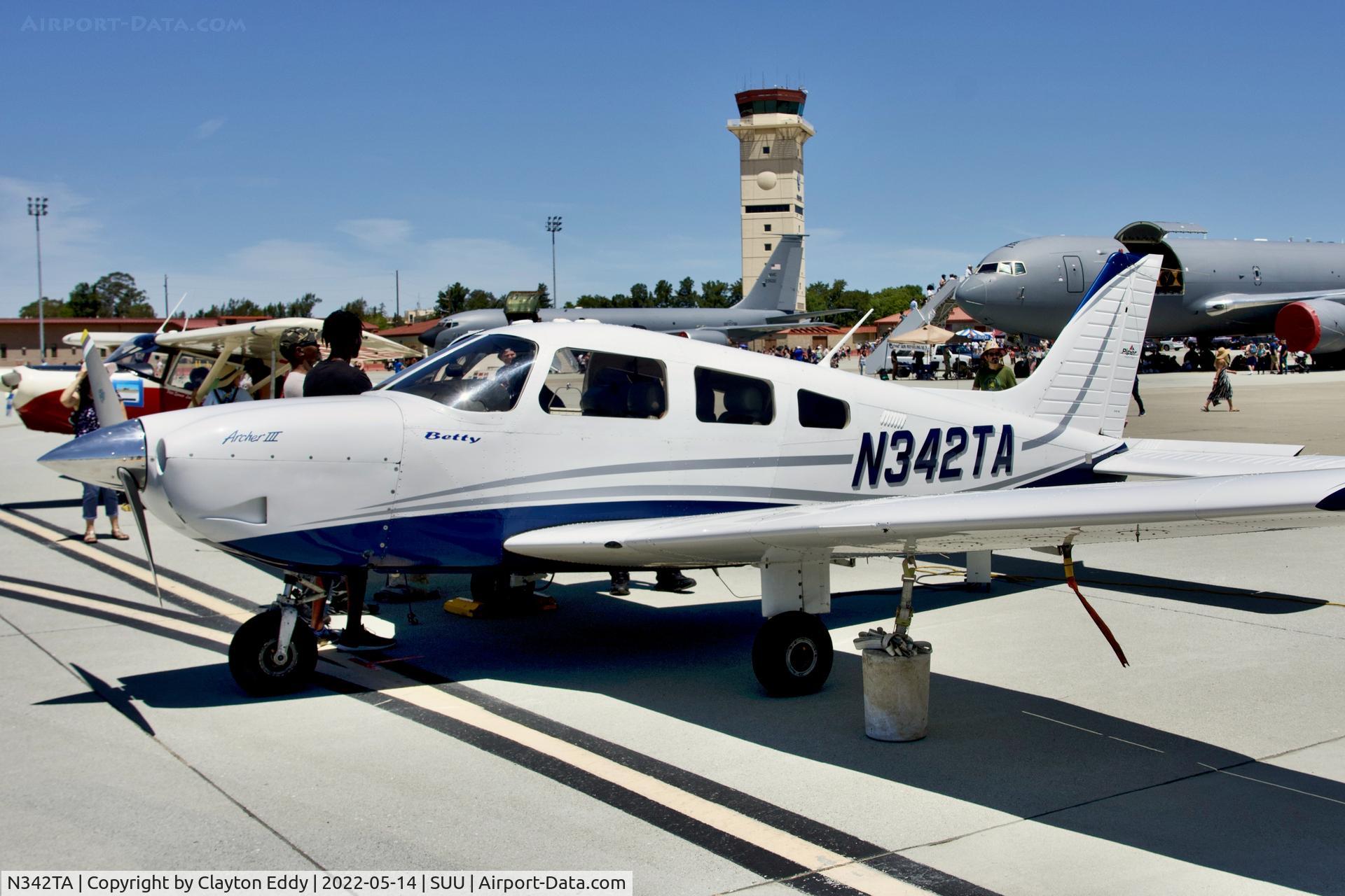 N342TA, 2006 Piper PA-28-181 C/N 2843645, Travis AFB airshow 2022.