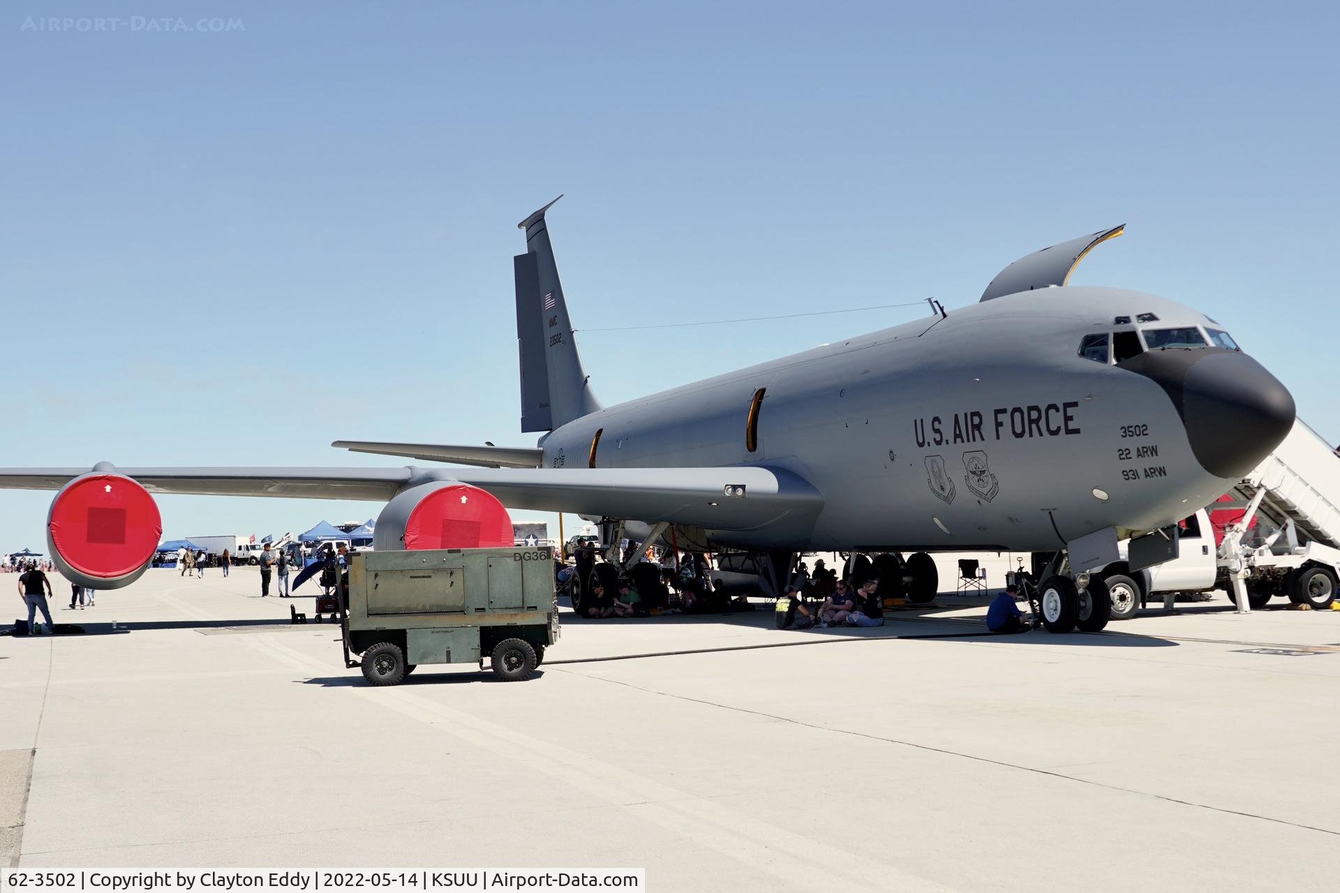 62-3502, 1962 Boeing KC-135A Stratotanker C/N 18485, Travis AFB airshow 2022.