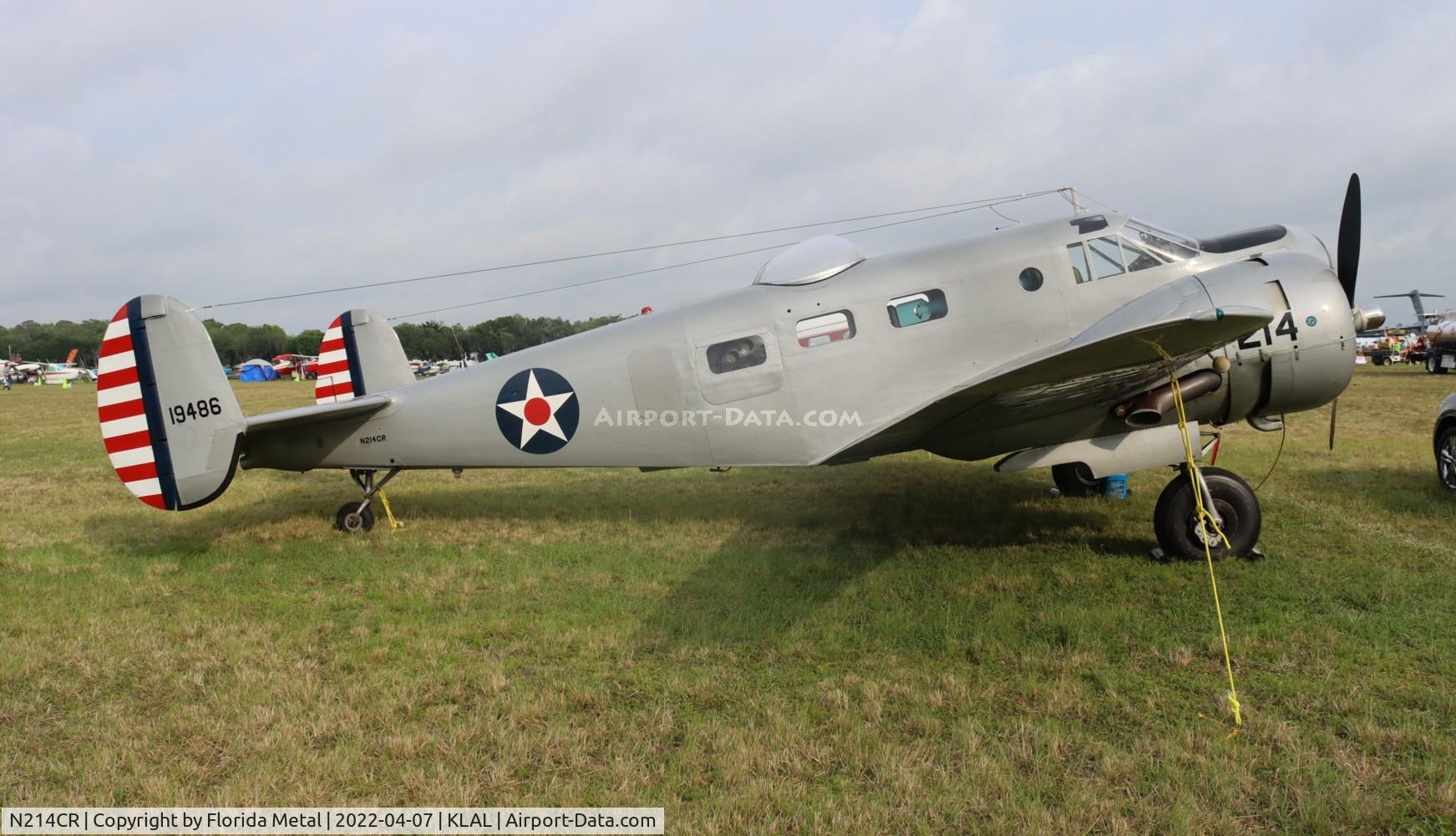 N214CR, 1958 Beech AT-11 Kansan C/N 912, Sun N Fun 2022