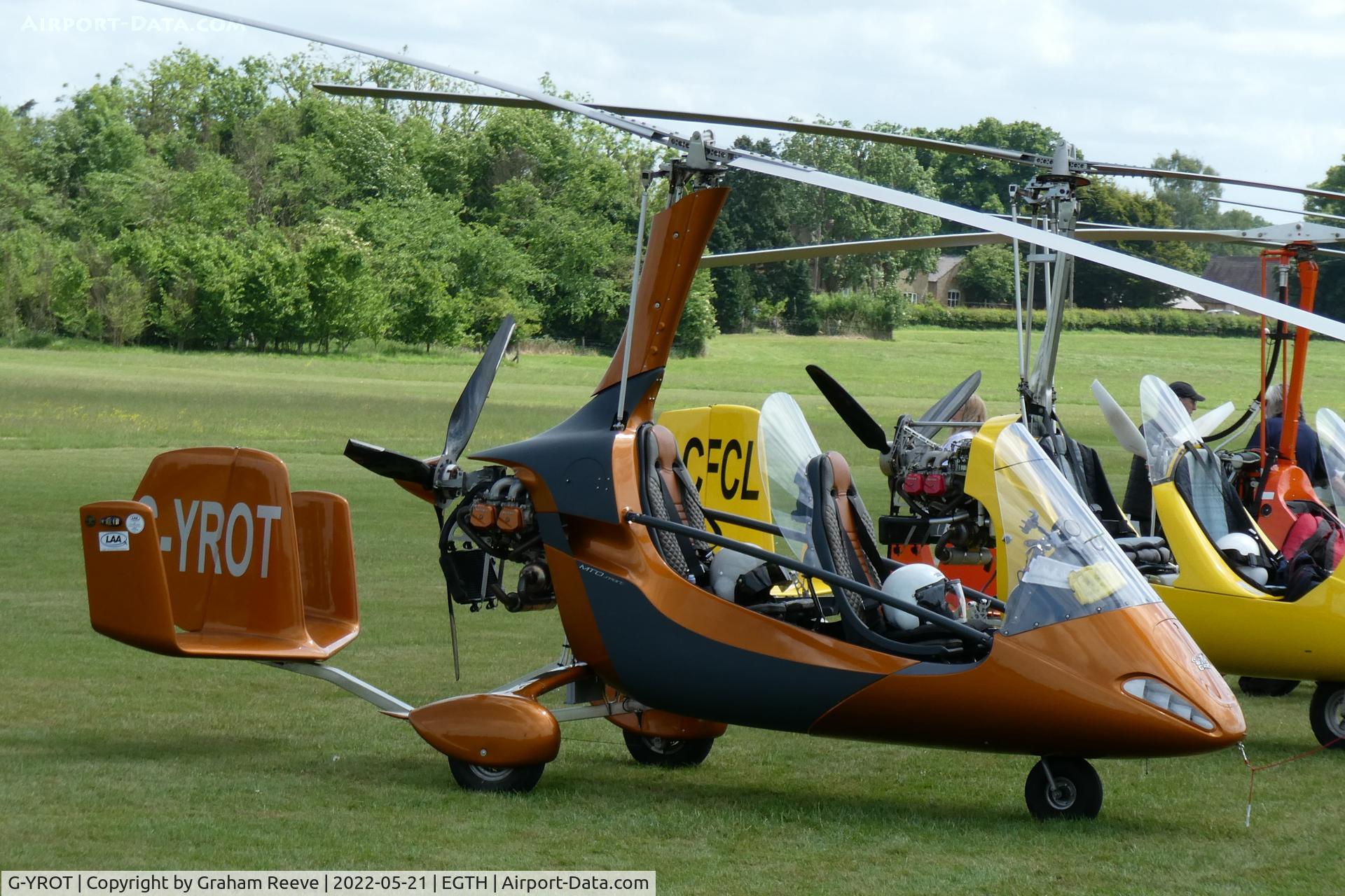 G-YROT, 2018 AutoGyro MTOsport 2017 C/N RSUK/MTO2/004, Parked at Old Warden.